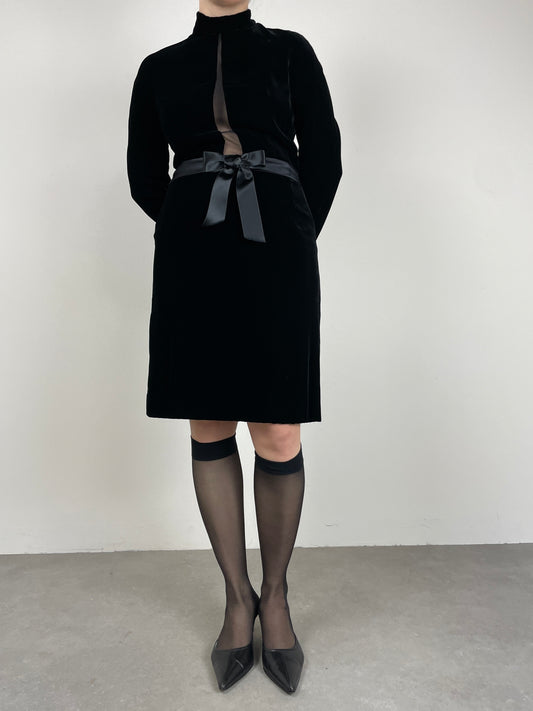 Abito GENNY in velluto nero