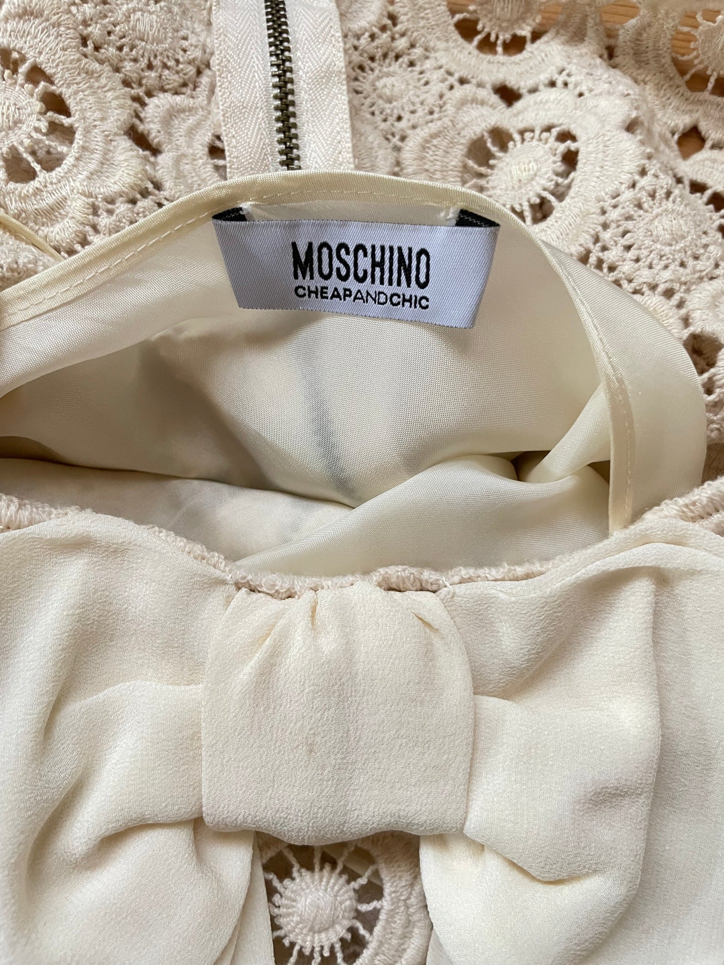 Abito Moschino Cheap And Chic in cotone macramé