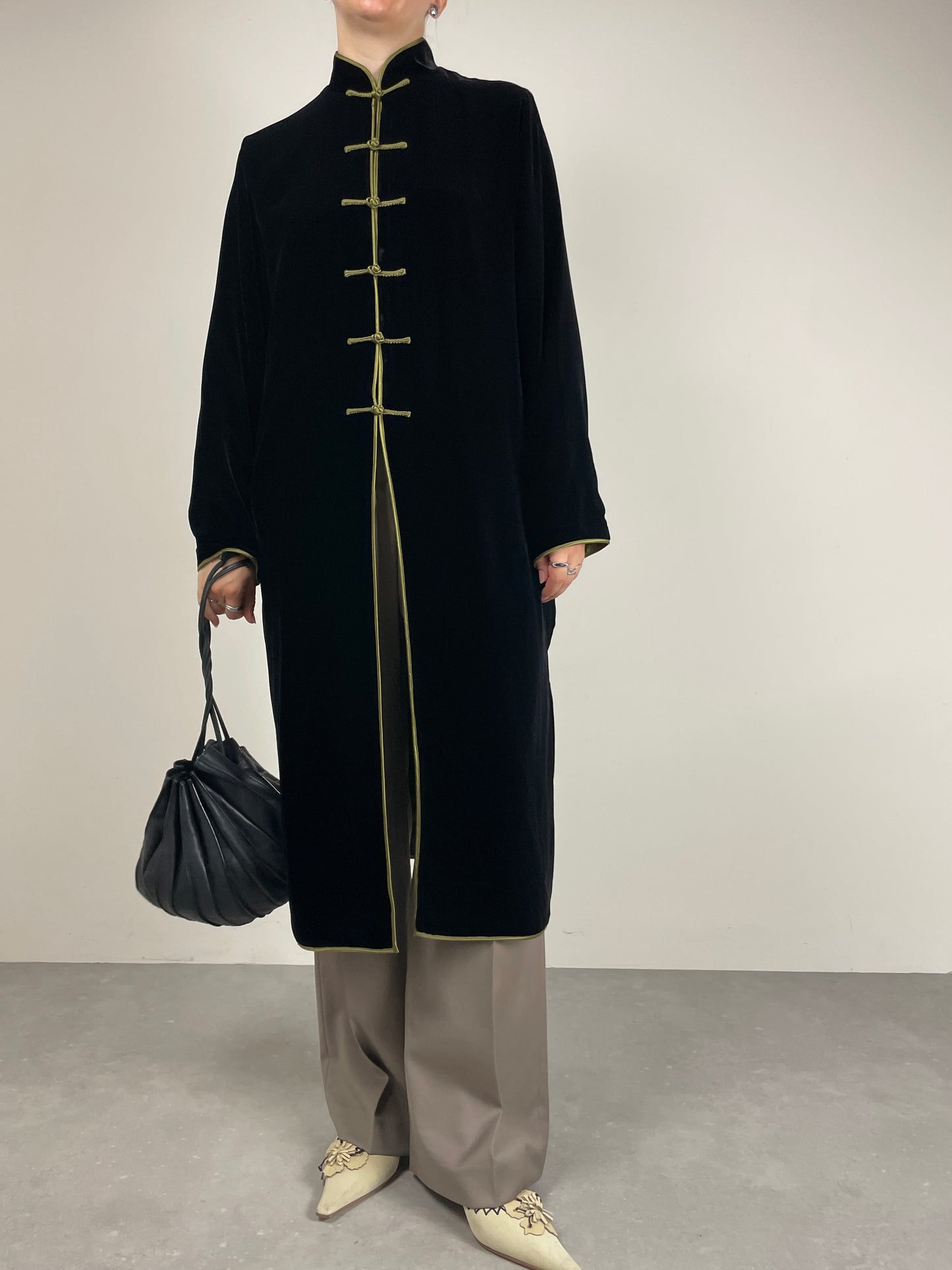 Soprabito vintage stile orientale in velluto