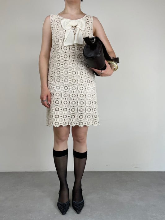 Abito Moschino Cheap And Chic in cotone macramé