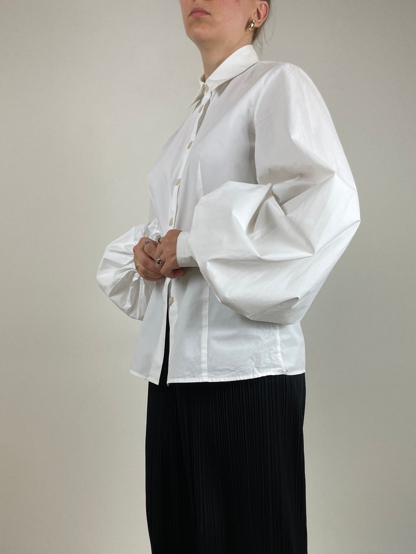 Camicia Gianfranco Ferrè con maniche a sbuffo