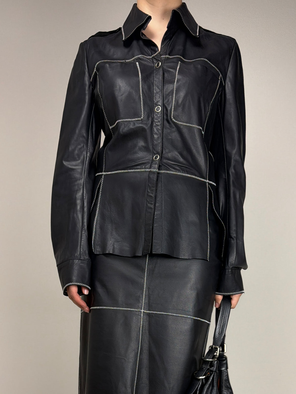 Tailleur in vera pelle