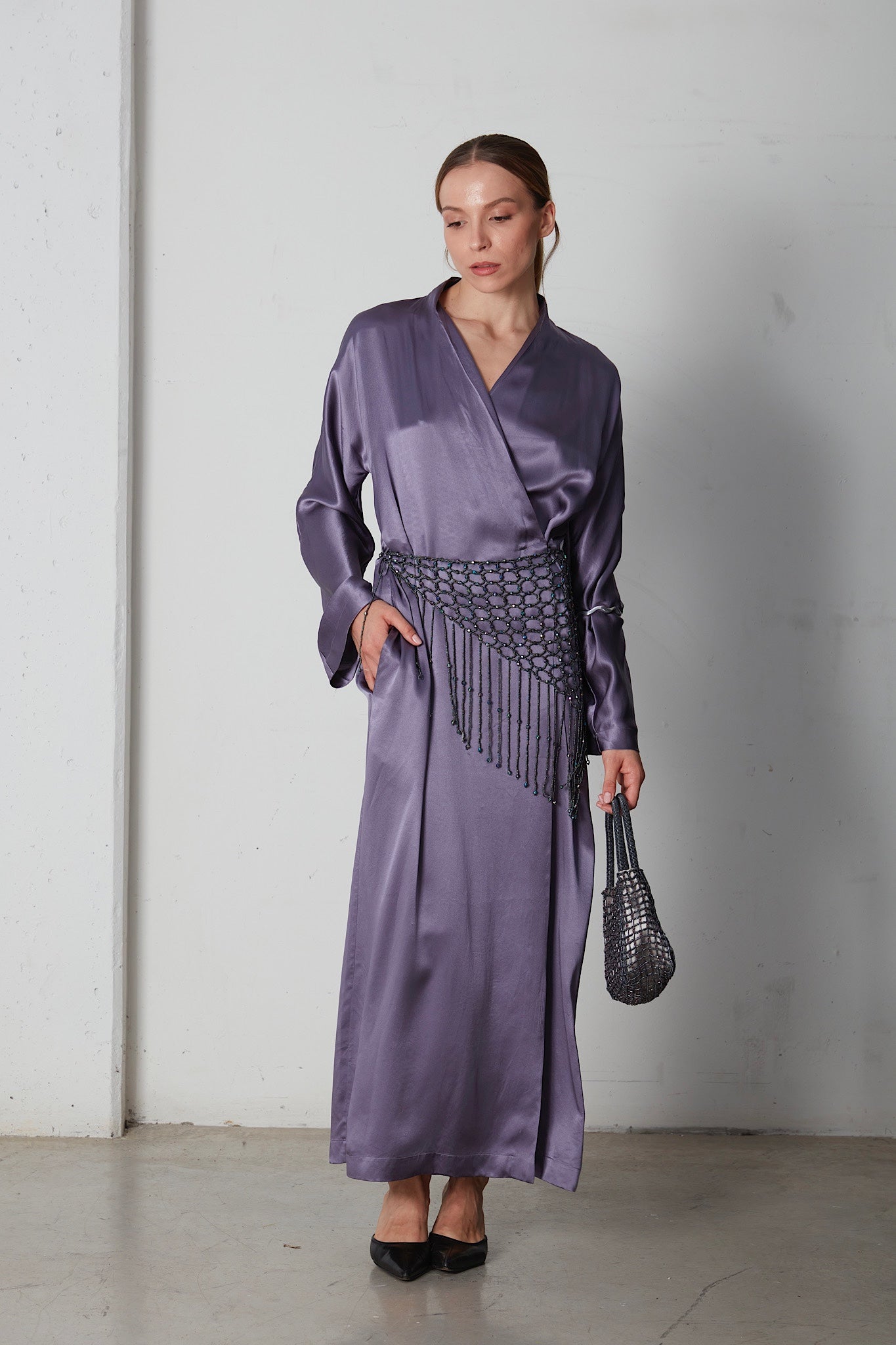 Vestaglia in raso di seta Malizia by La Perla