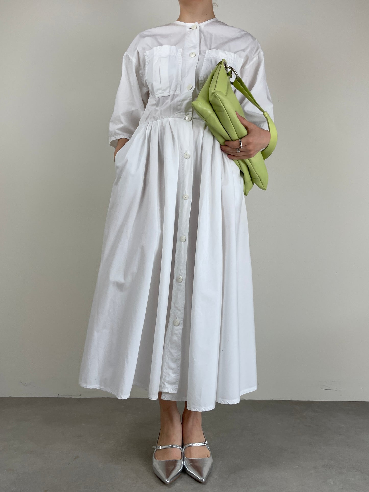 Abito chemisier vintage in cotone