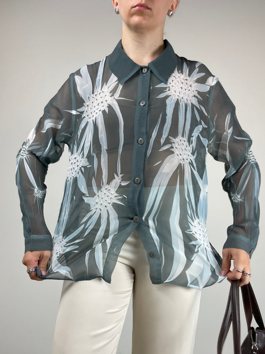 Camicia con motivi termopressati