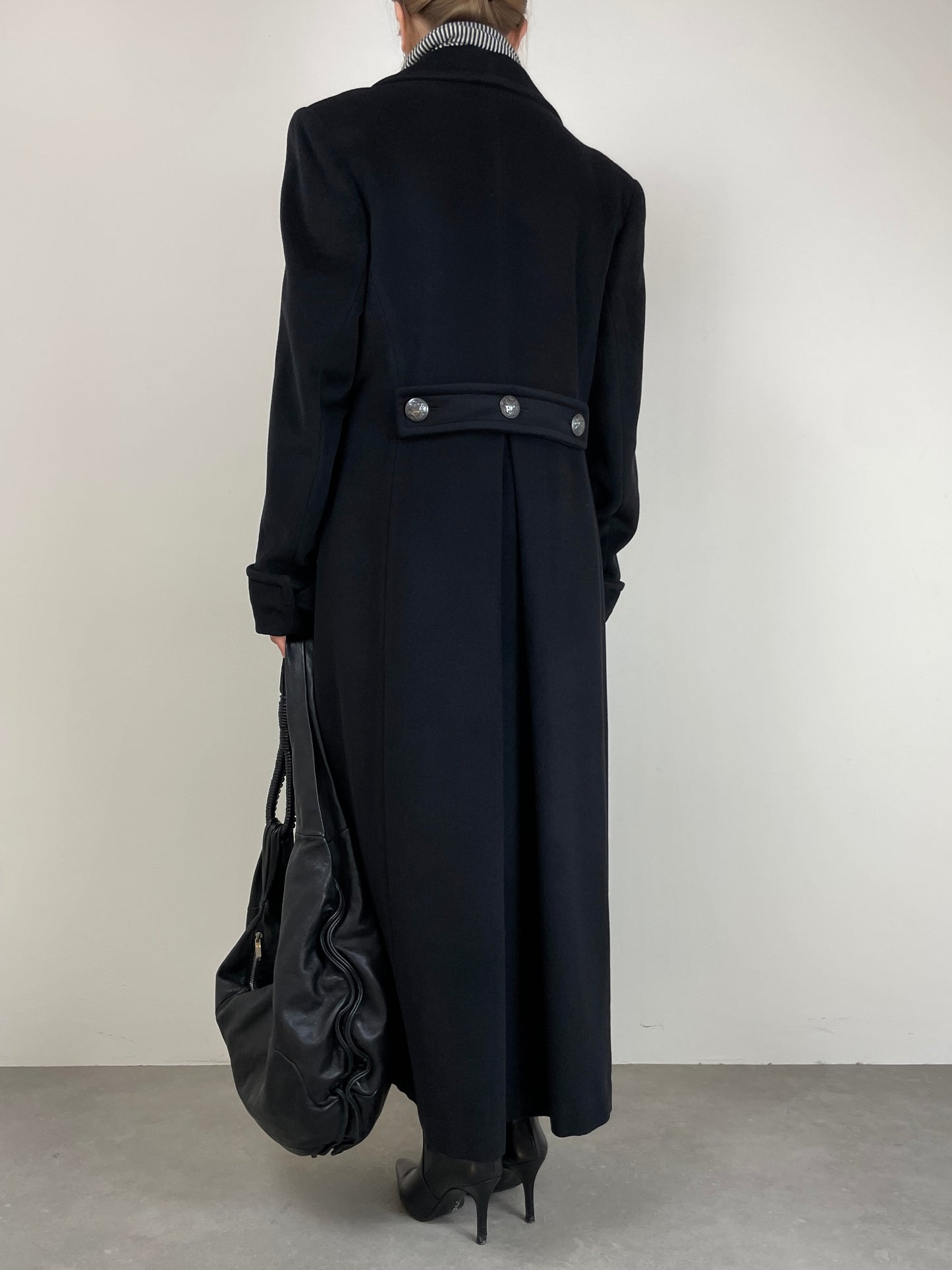 Cappotto in lana, angora e cashmere