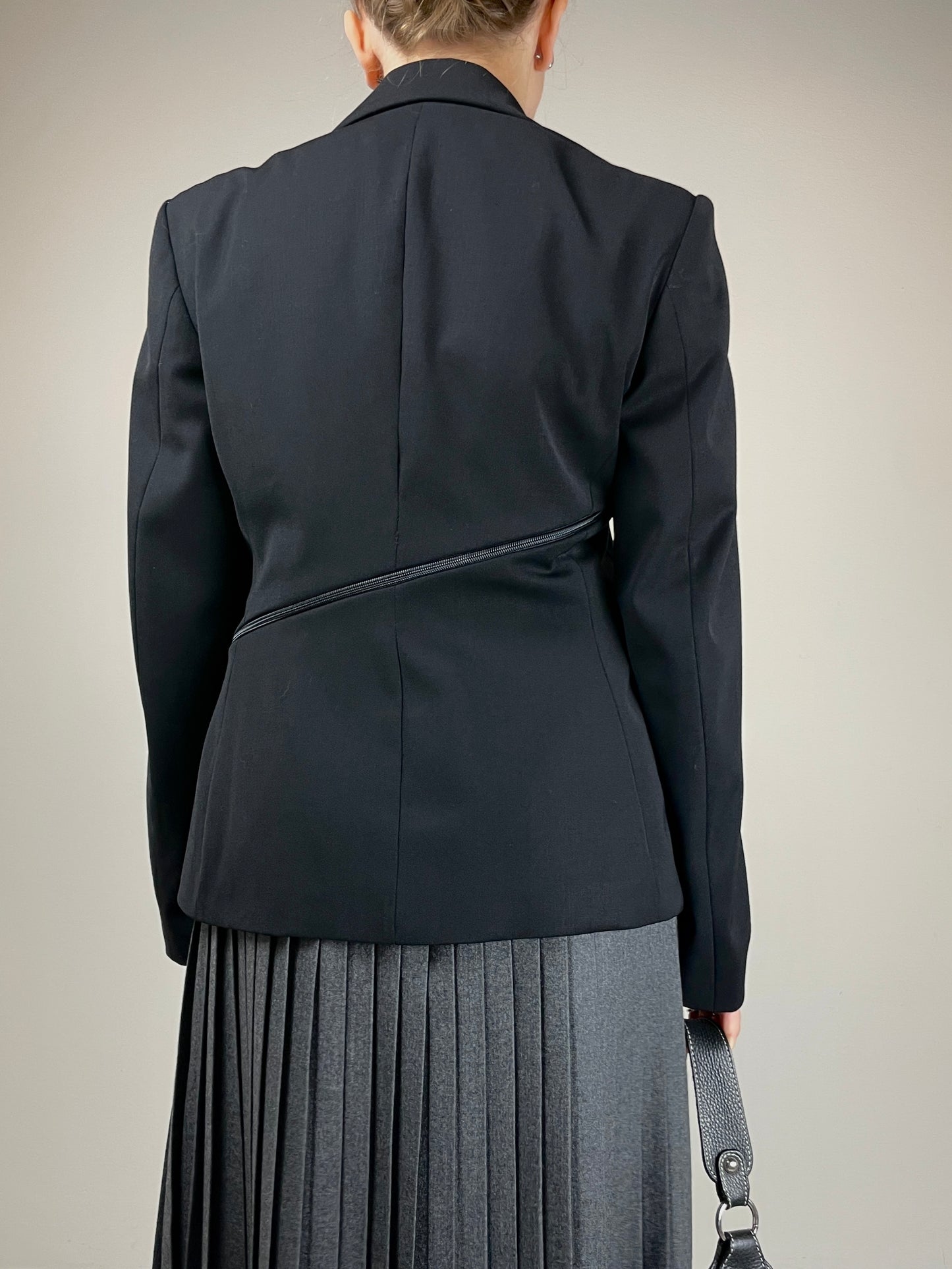 Blazer Montana in misto lana con zip