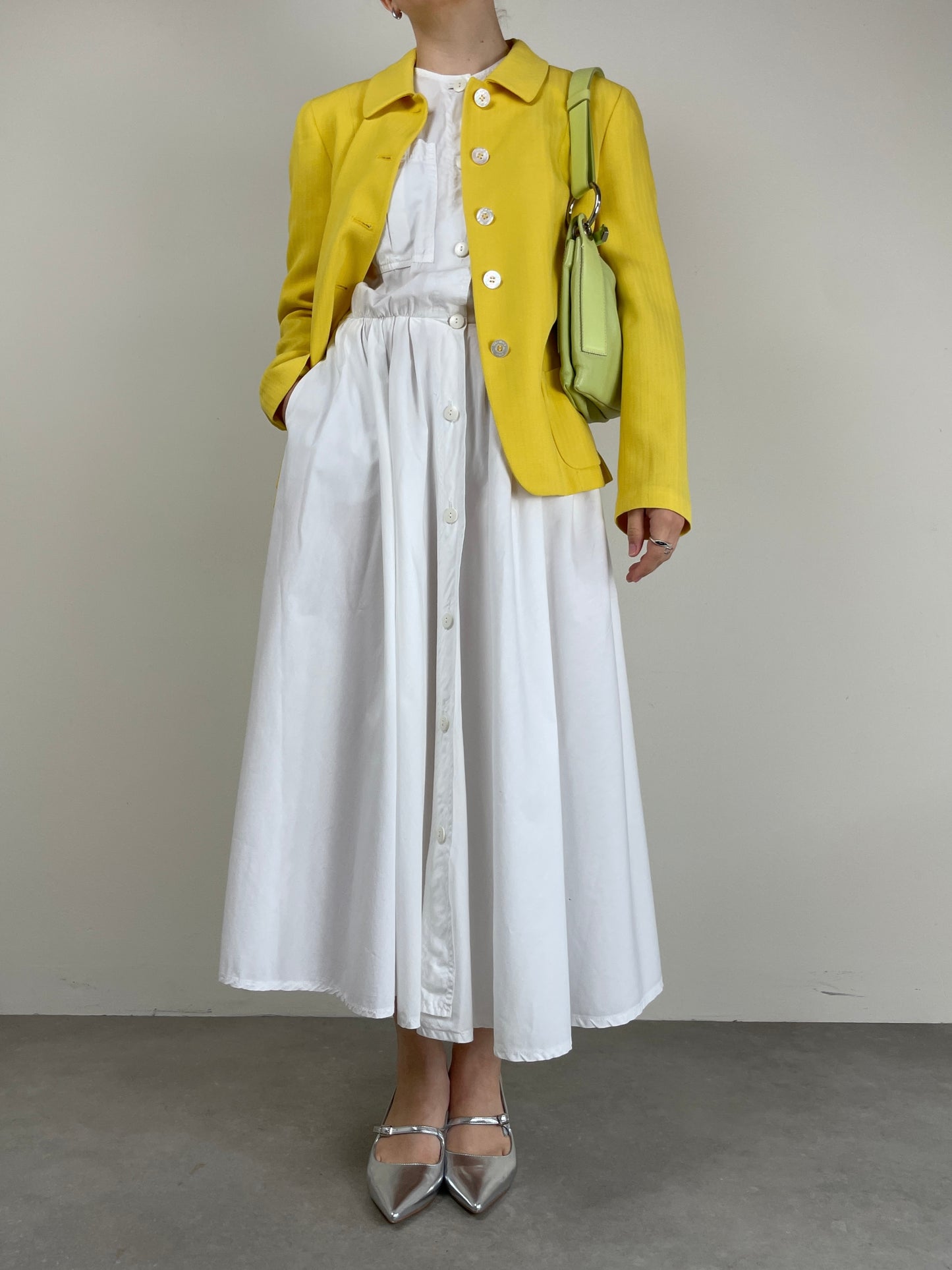Abito chemisier vintage in cotone