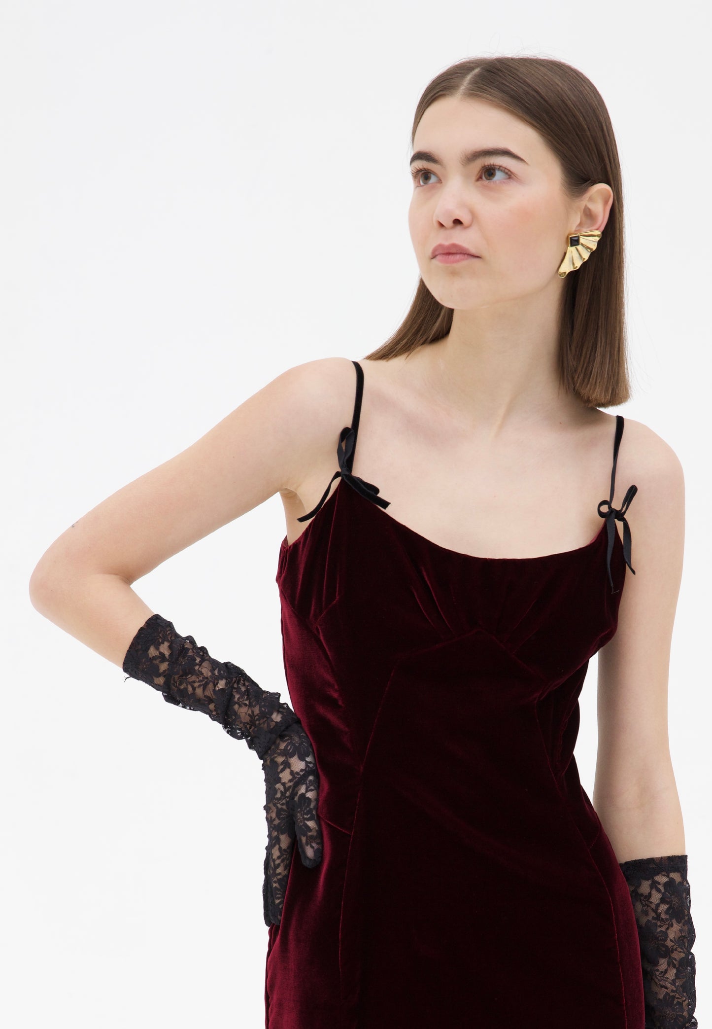 Completo Dolce & Gabbana in velluto borgogna