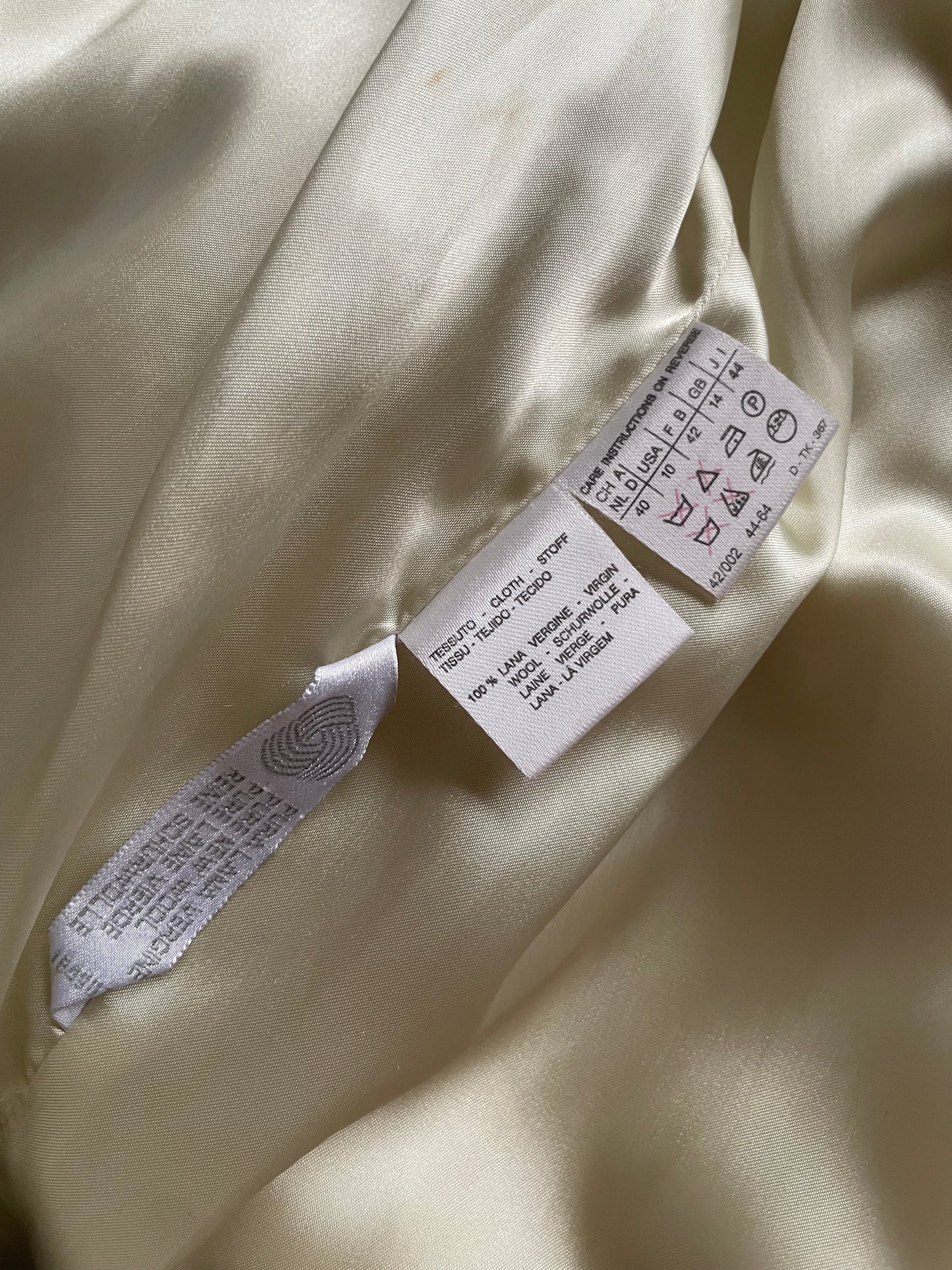 MAX MARA cappotto in lana color crema