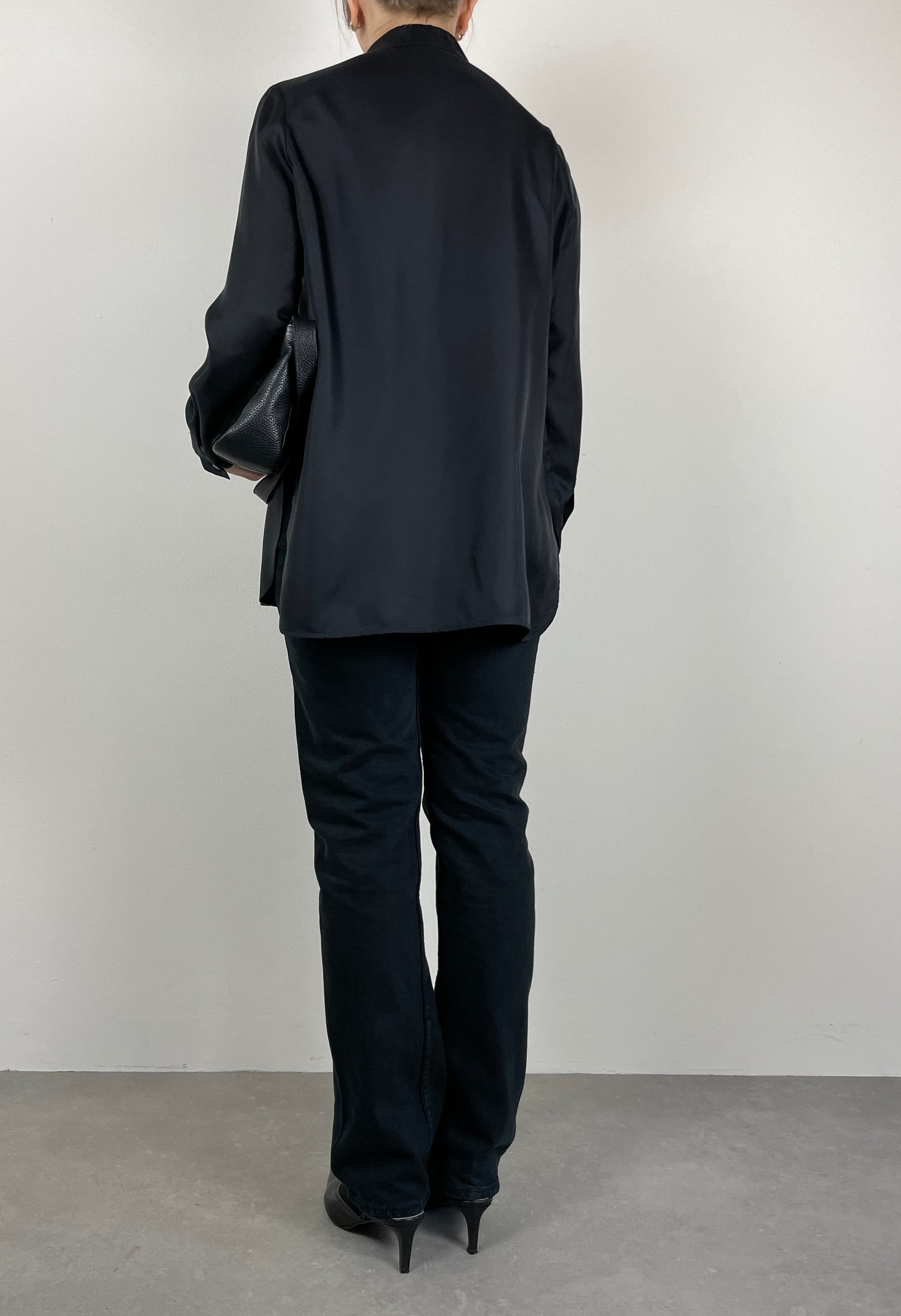 Silk black shirt