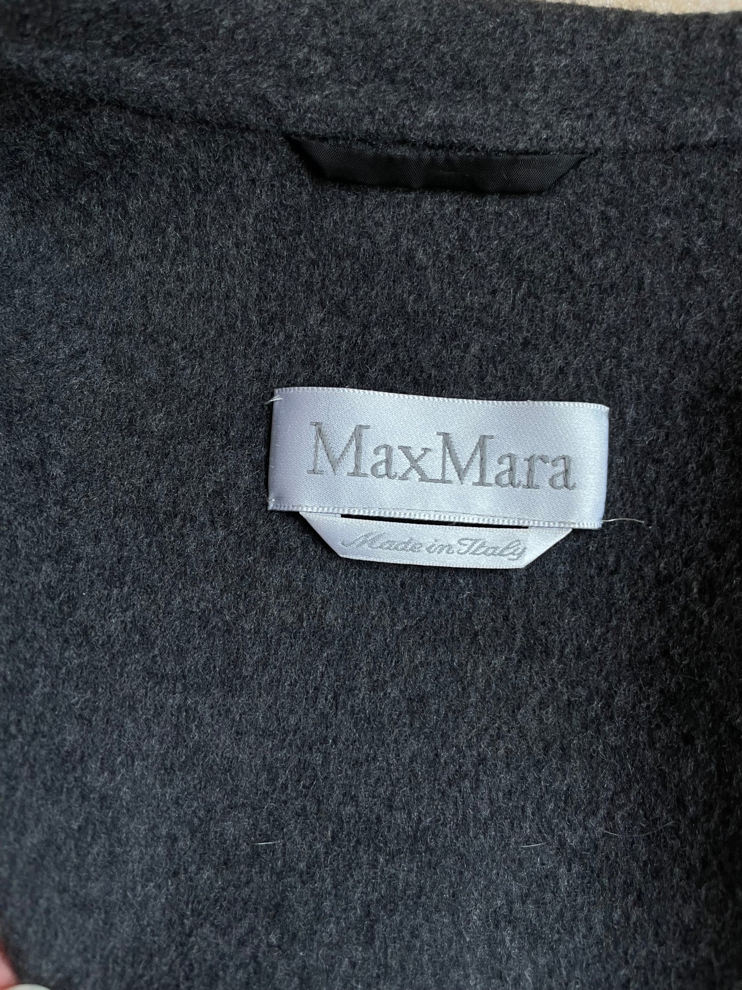 MAX MARA giacca in drap di lana e angora doppiato