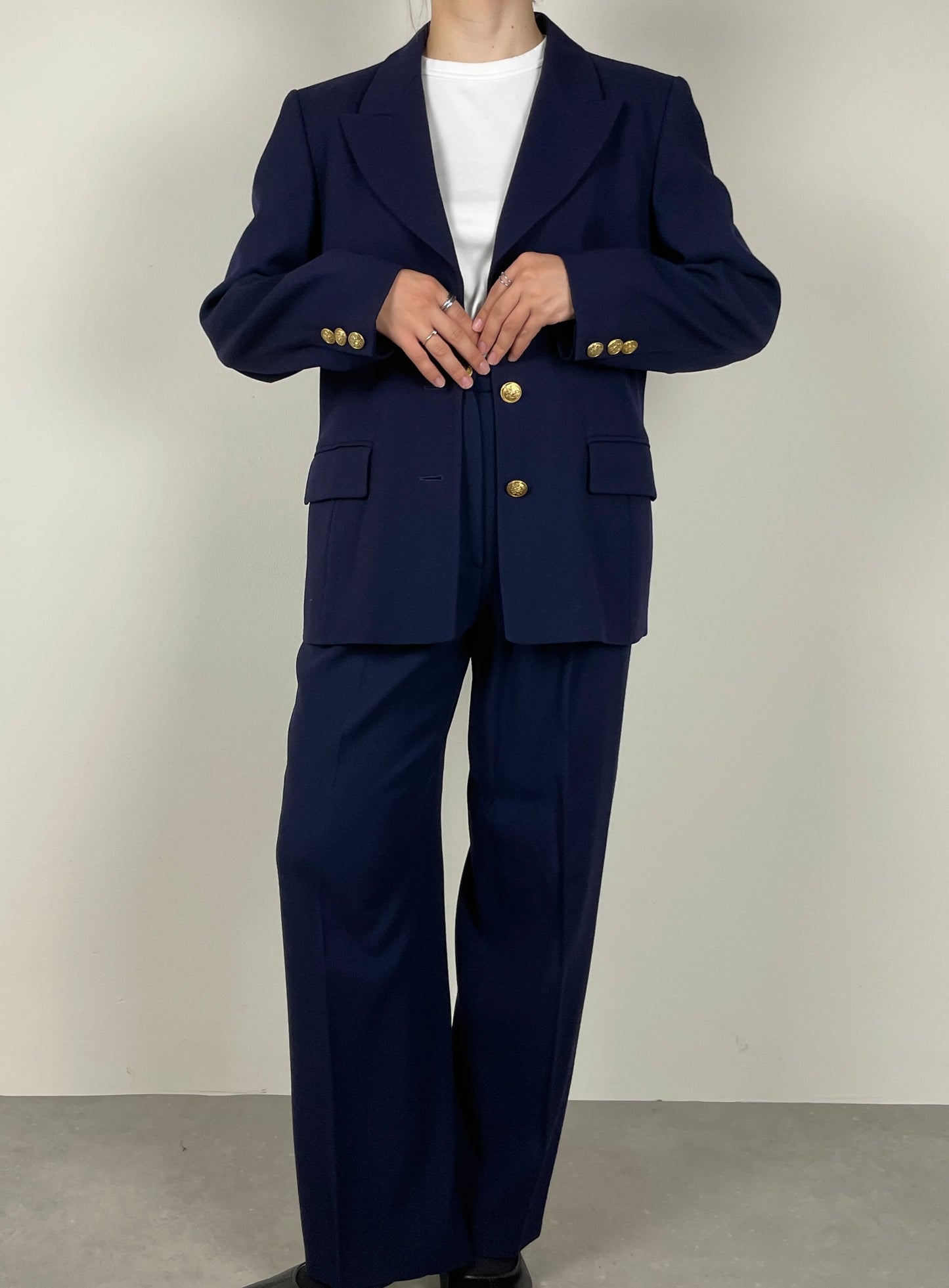 Wool blue suit