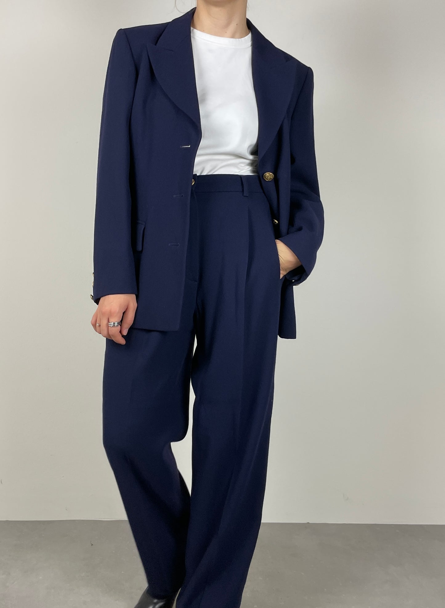 Wool blue suit