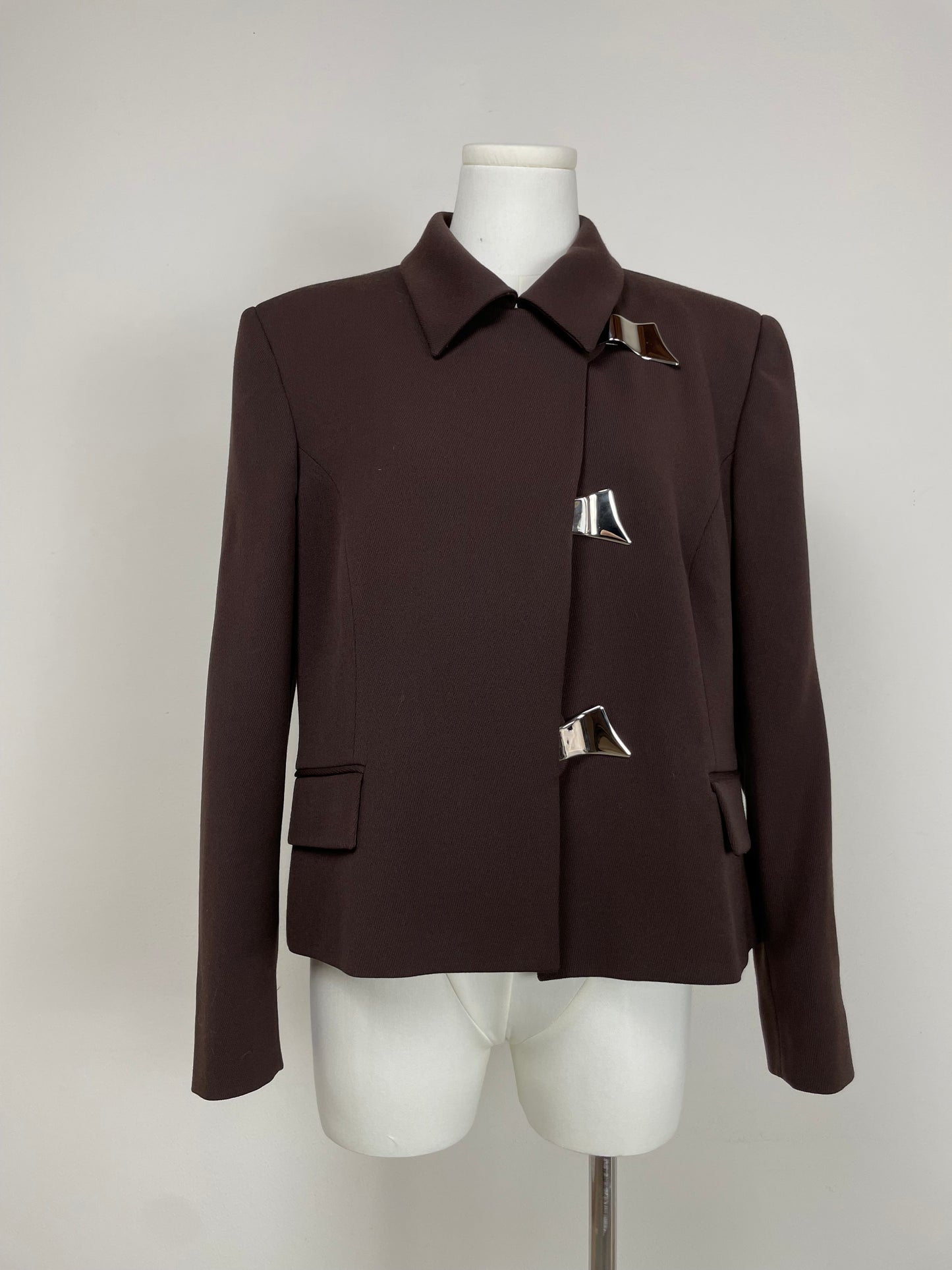 Blazer vintage con dettagli in metallo