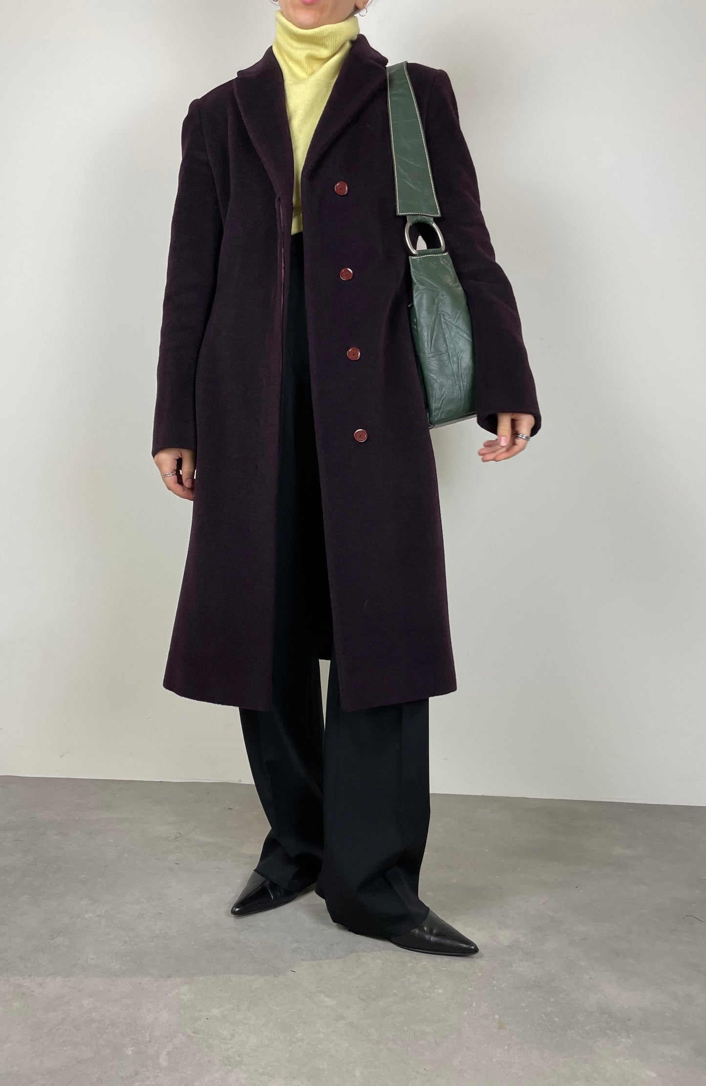 Wool and mohair soft coat