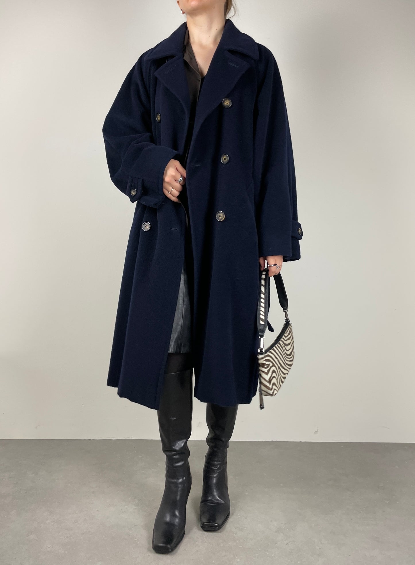 Max Mara blue wool e coat