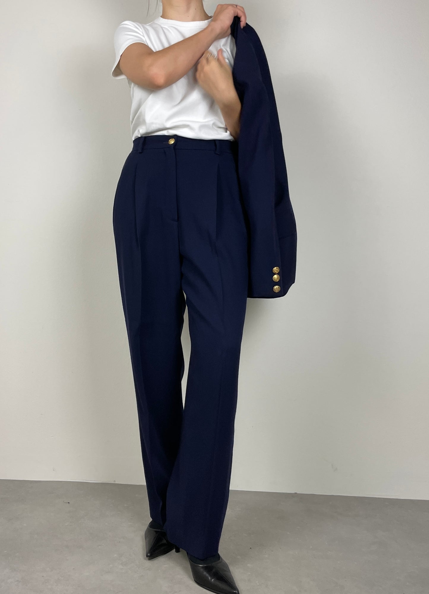 Wool blue suit