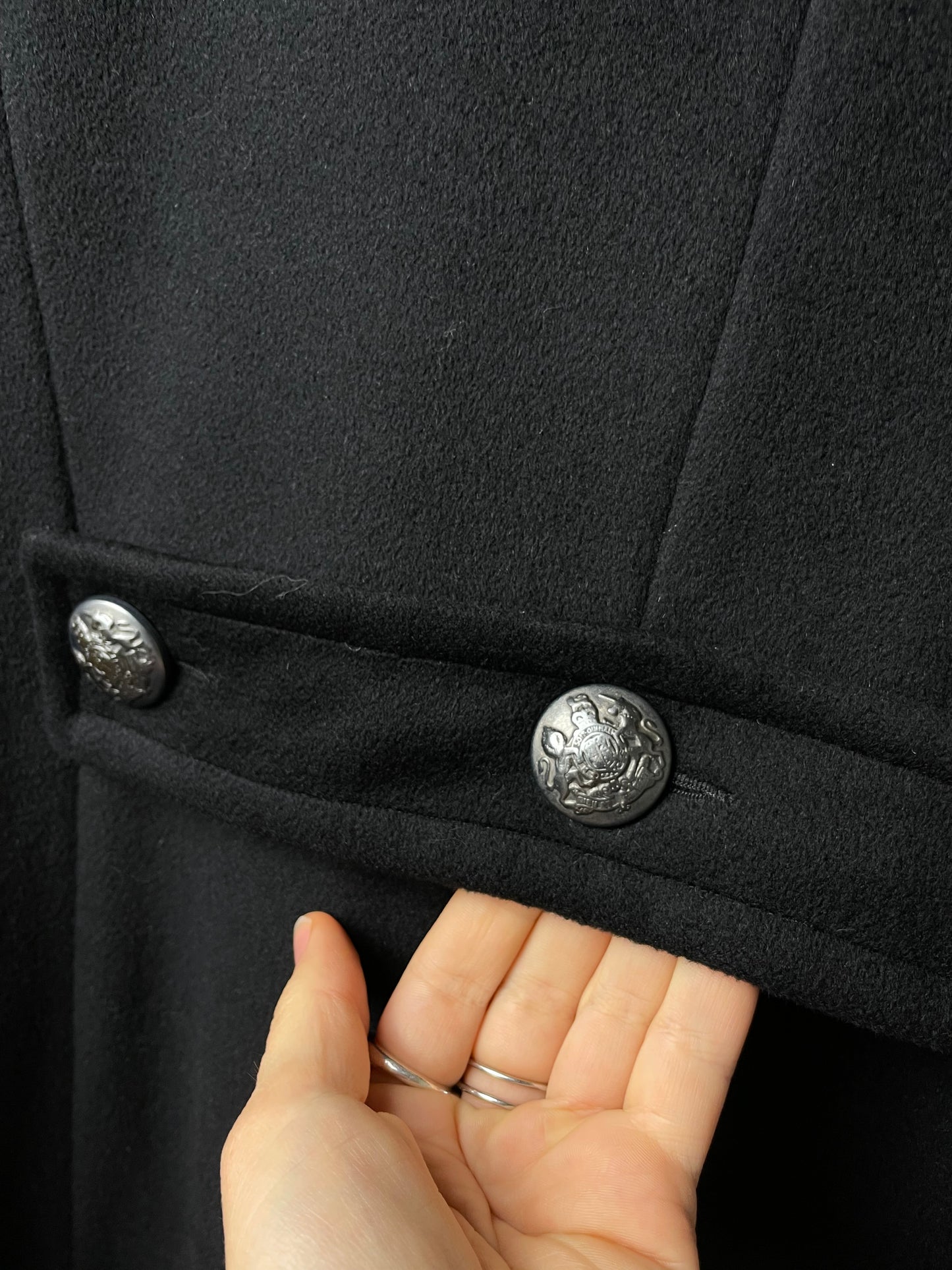 Cappotto in lana, angora e cashmere