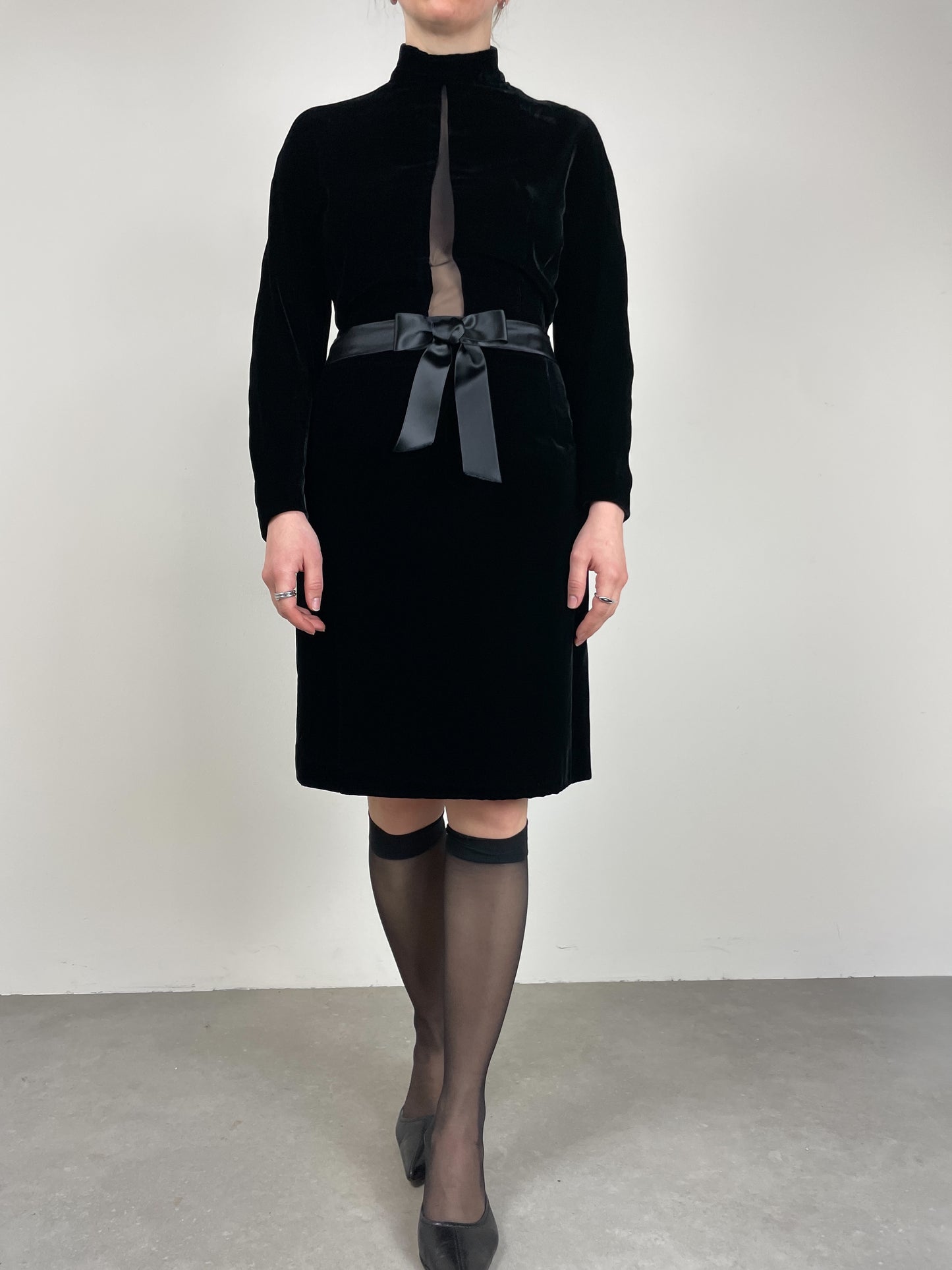 Abito GENNY in velluto nero