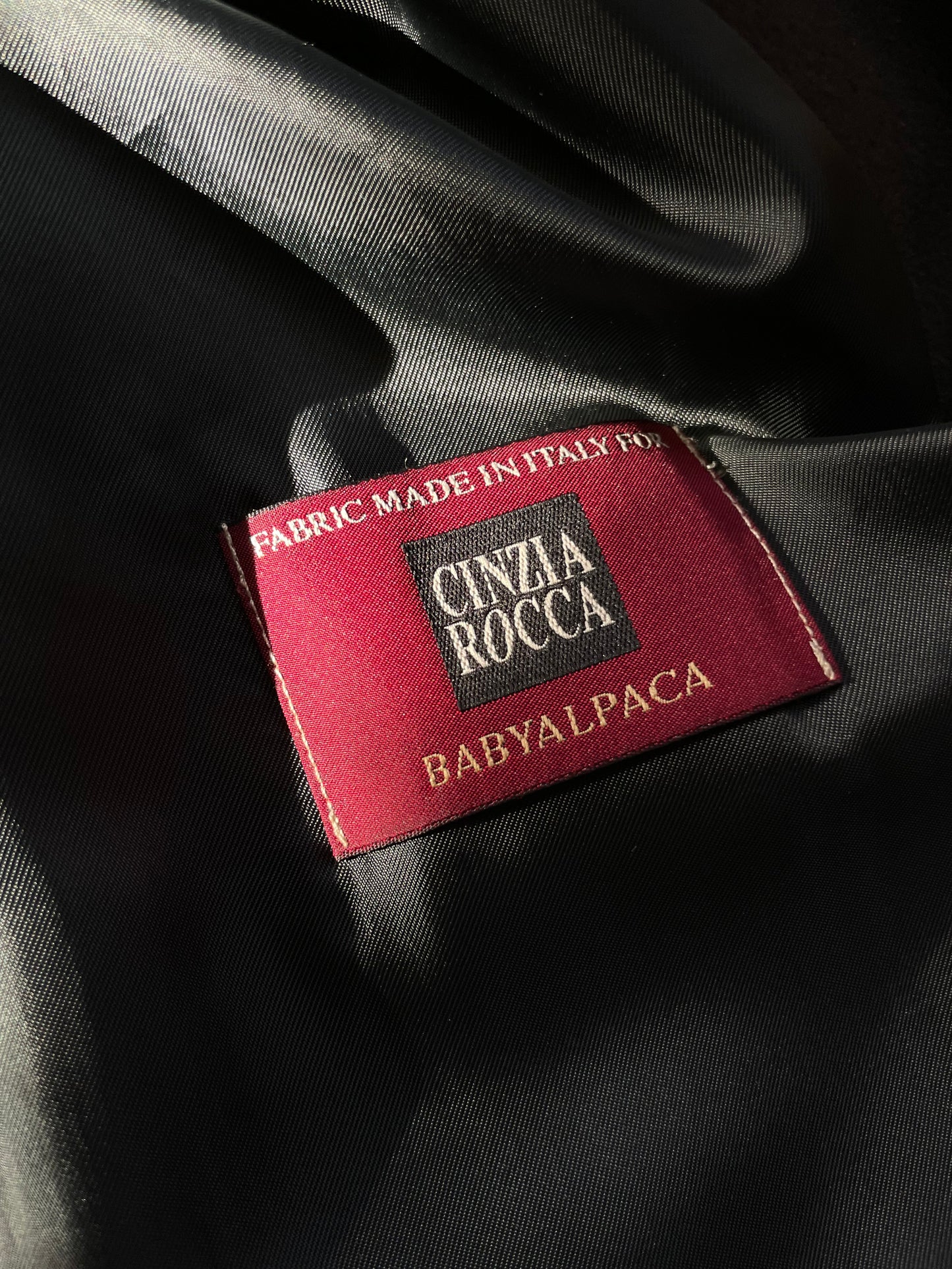 Cappotto Cinzia Rocca in babyalpaca testa di moro