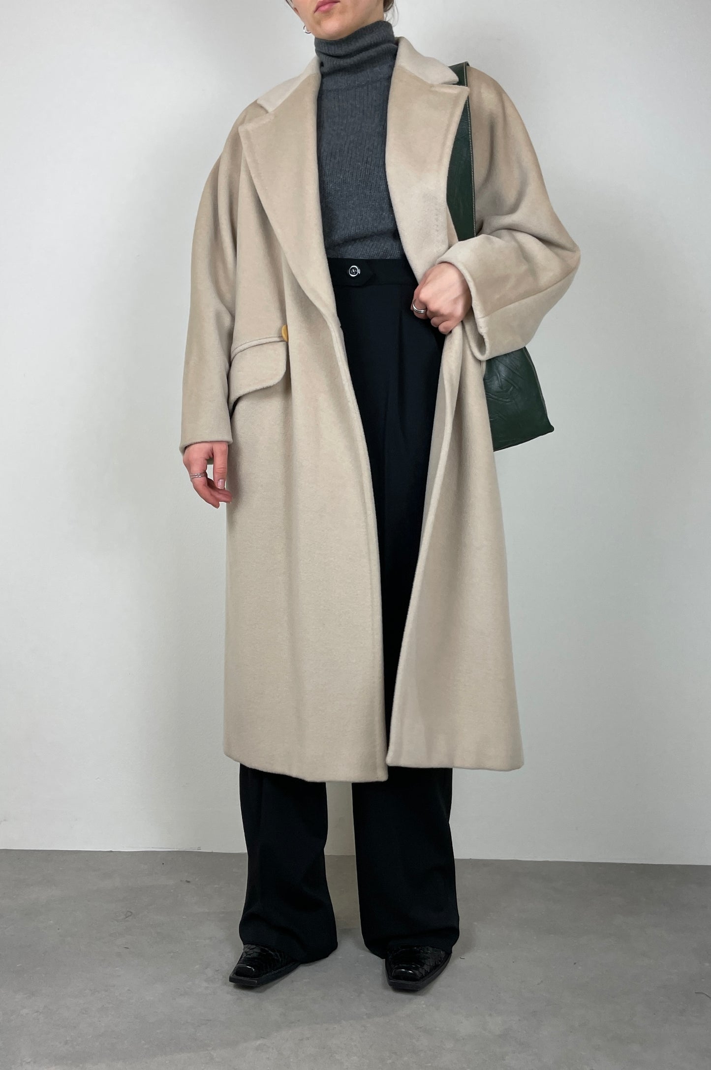 Ivory wool coat