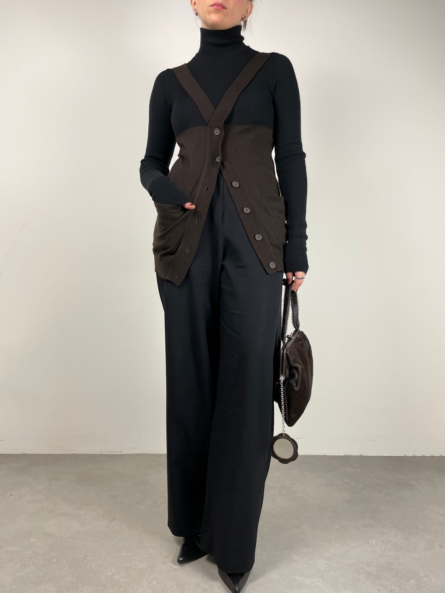 MOSCHINO Cheap And Chic maglione con bretelle