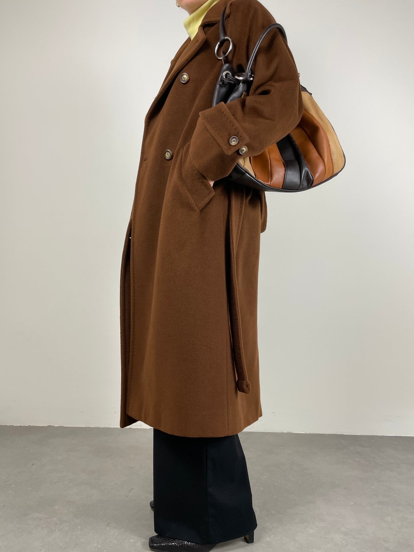 MAX MARA cappotto marrone cioccolato