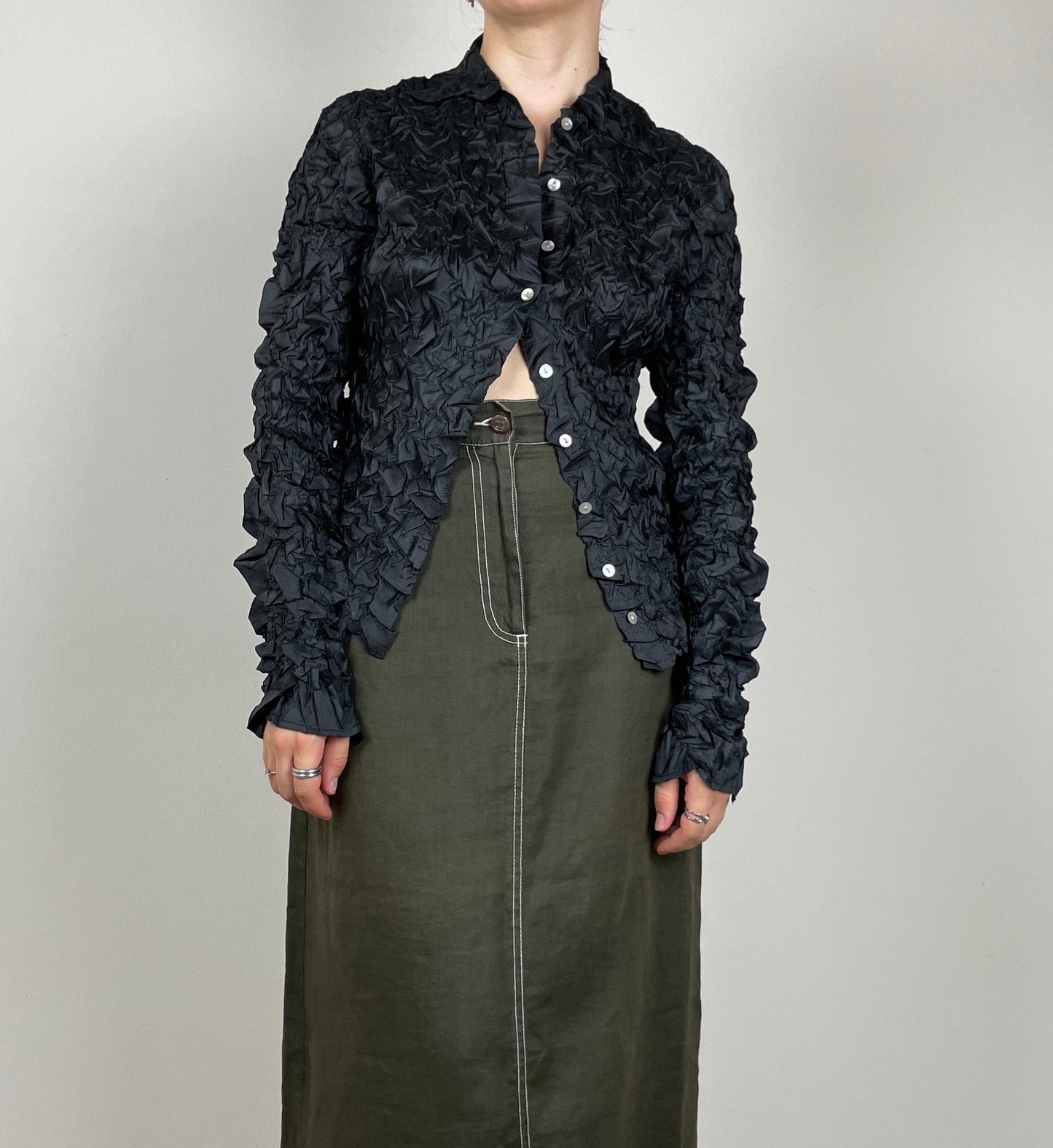 Crinkle handmade shirt
