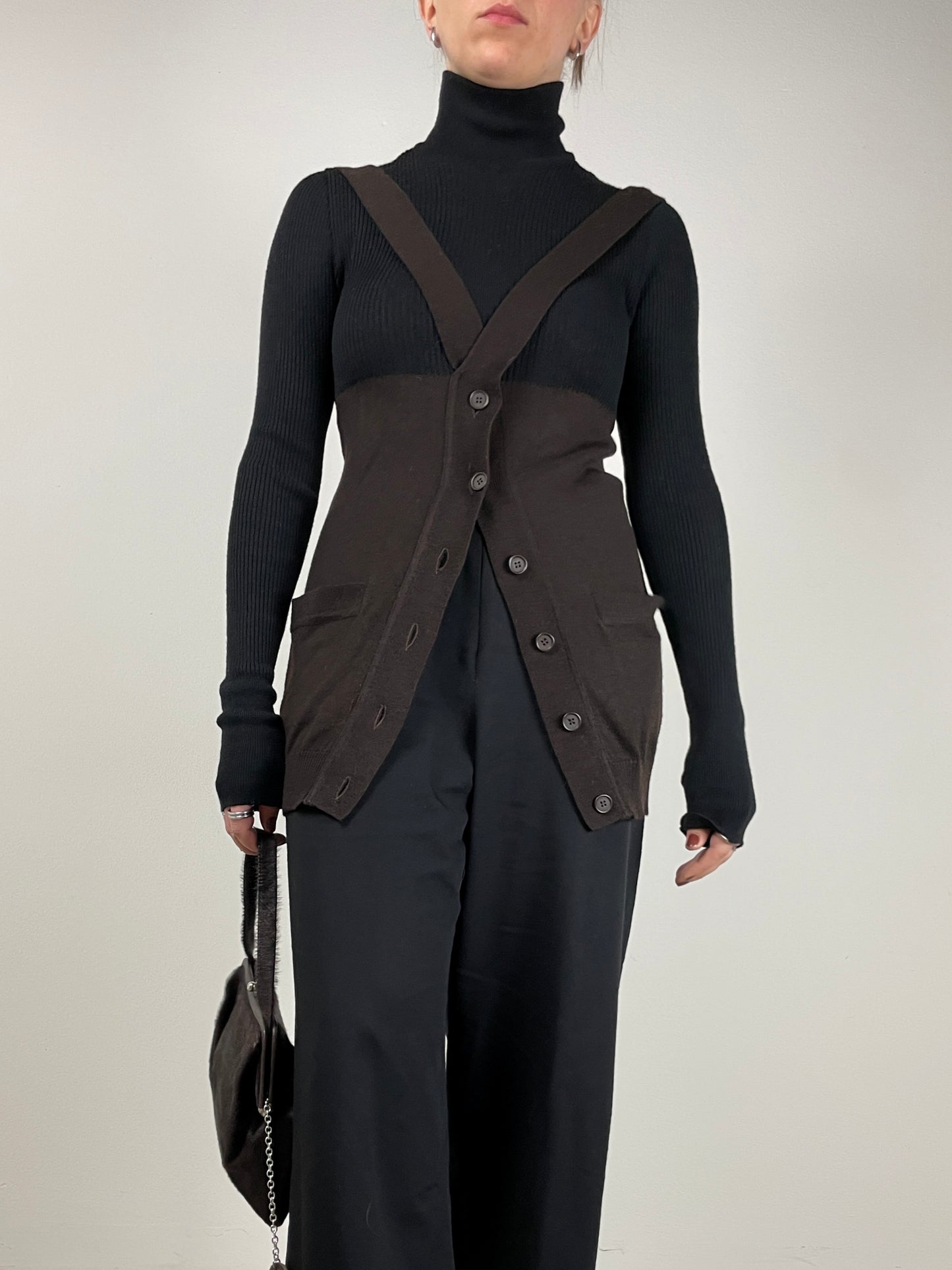 MOSCHINO Cheap And Chic maglione con bretelle