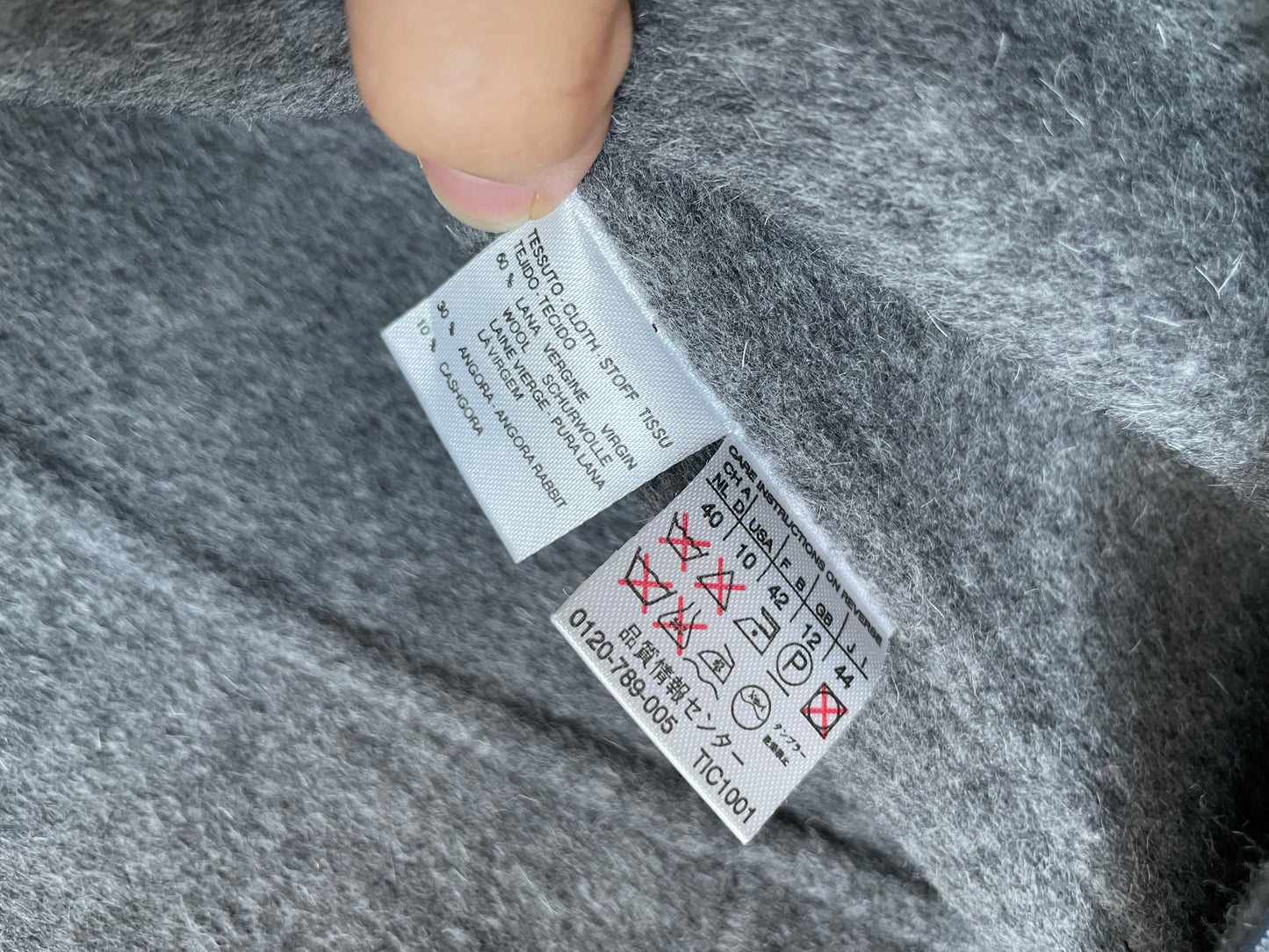 MAX MARA abito in drap di lana e angora doppiato