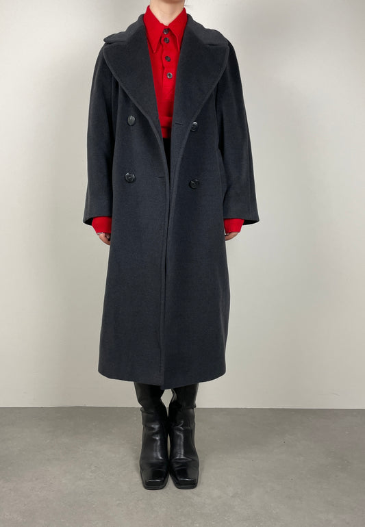 Grey Piacenza wool coat