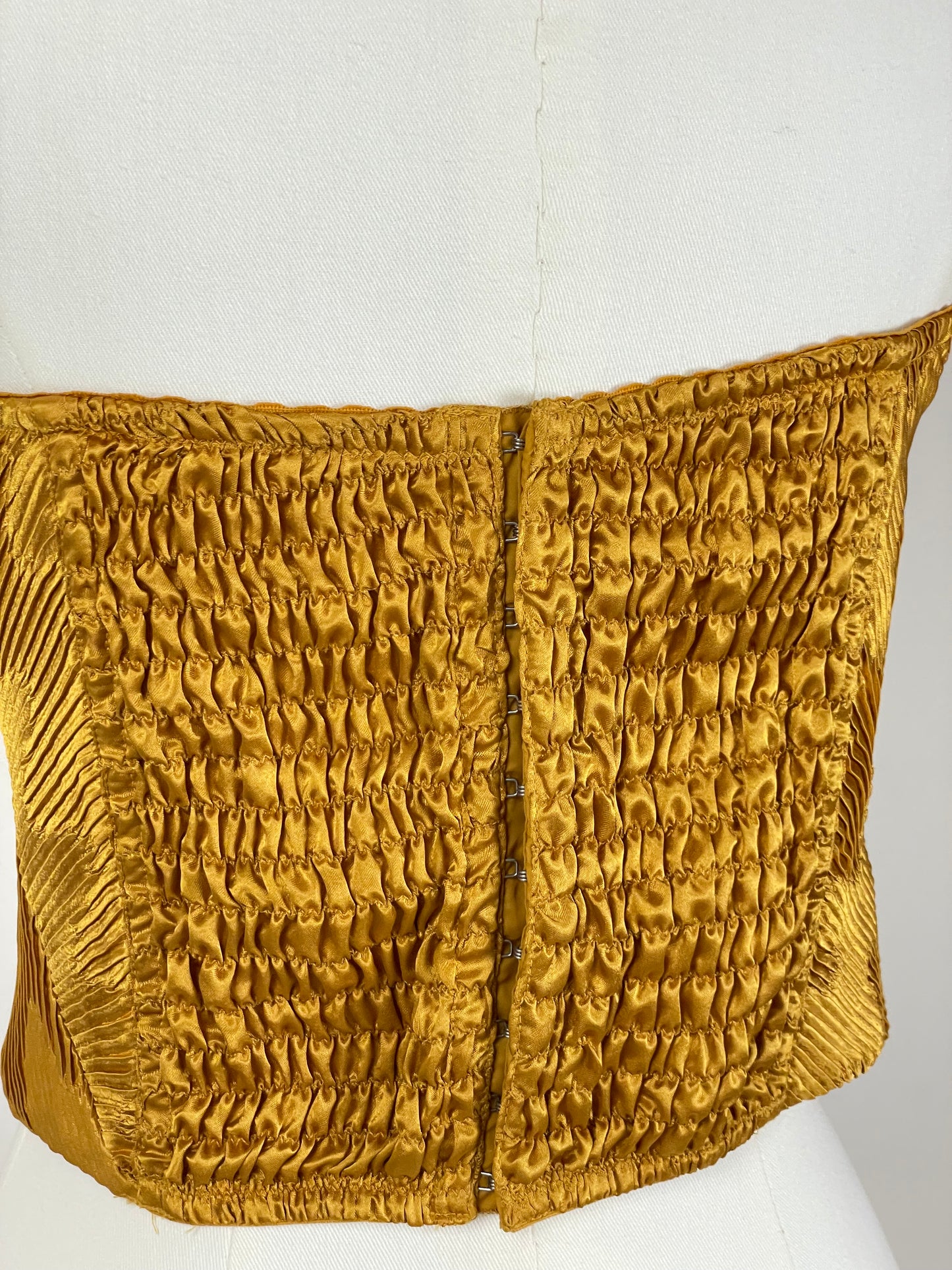 Bustier La Perla in raso micro plissè