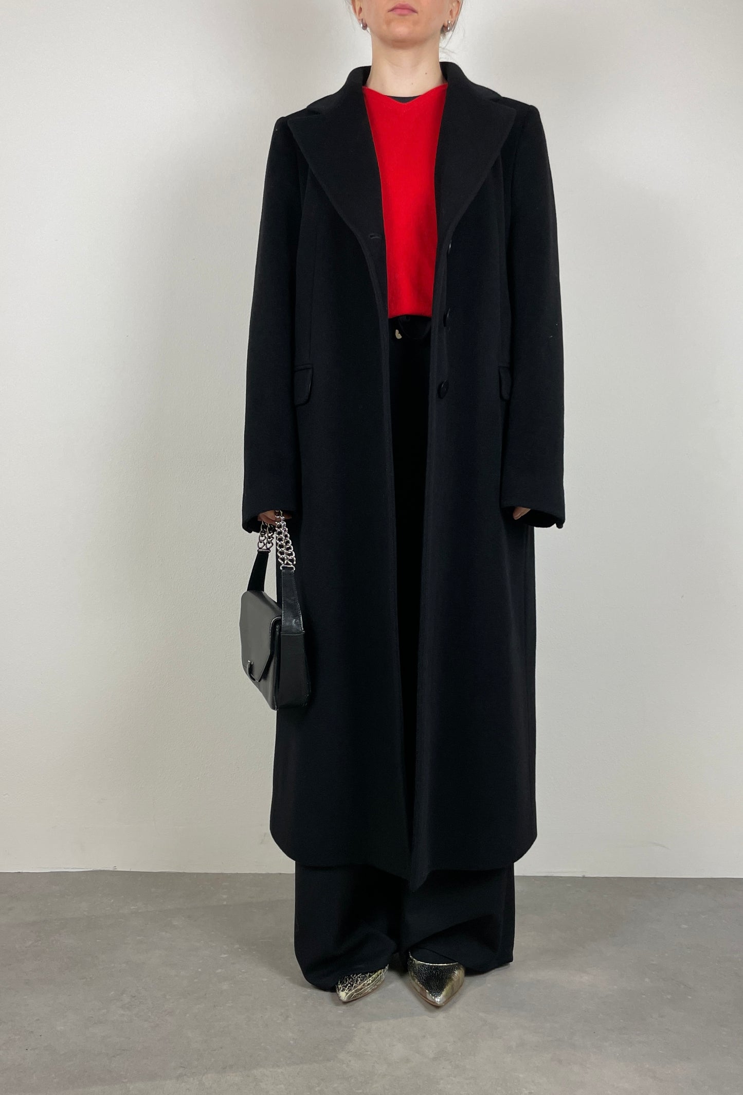Wool black coat