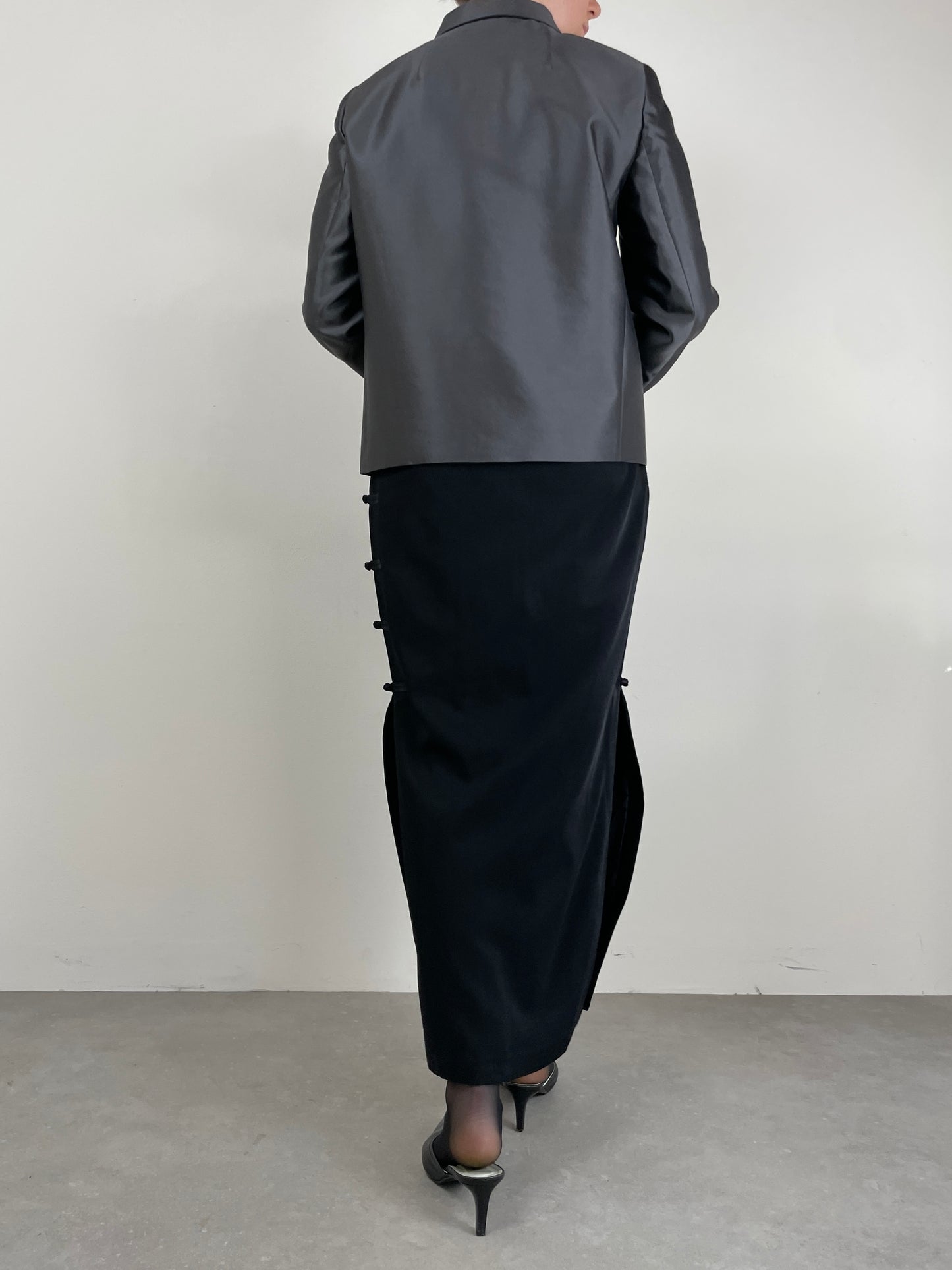 PRADA giacca in lana e seta