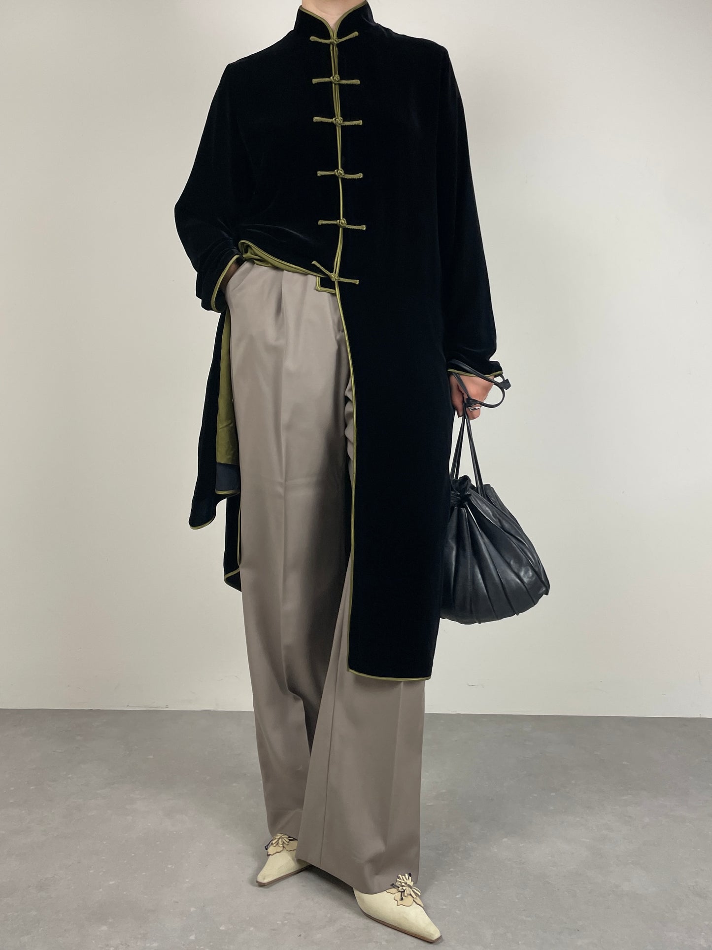 Soprabito vintage stile orientale in velluto