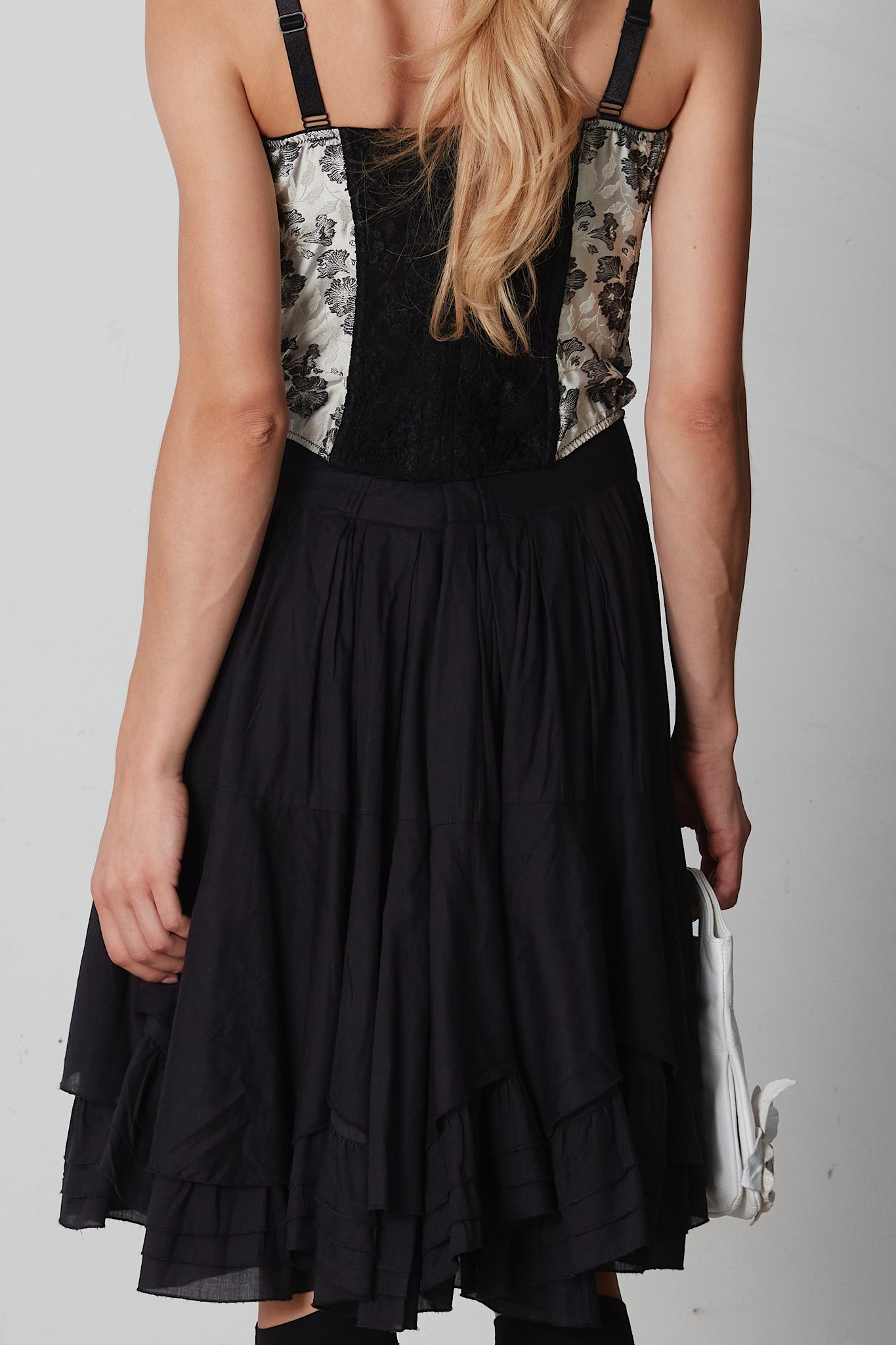 Valentino bustier in jacquard floreale