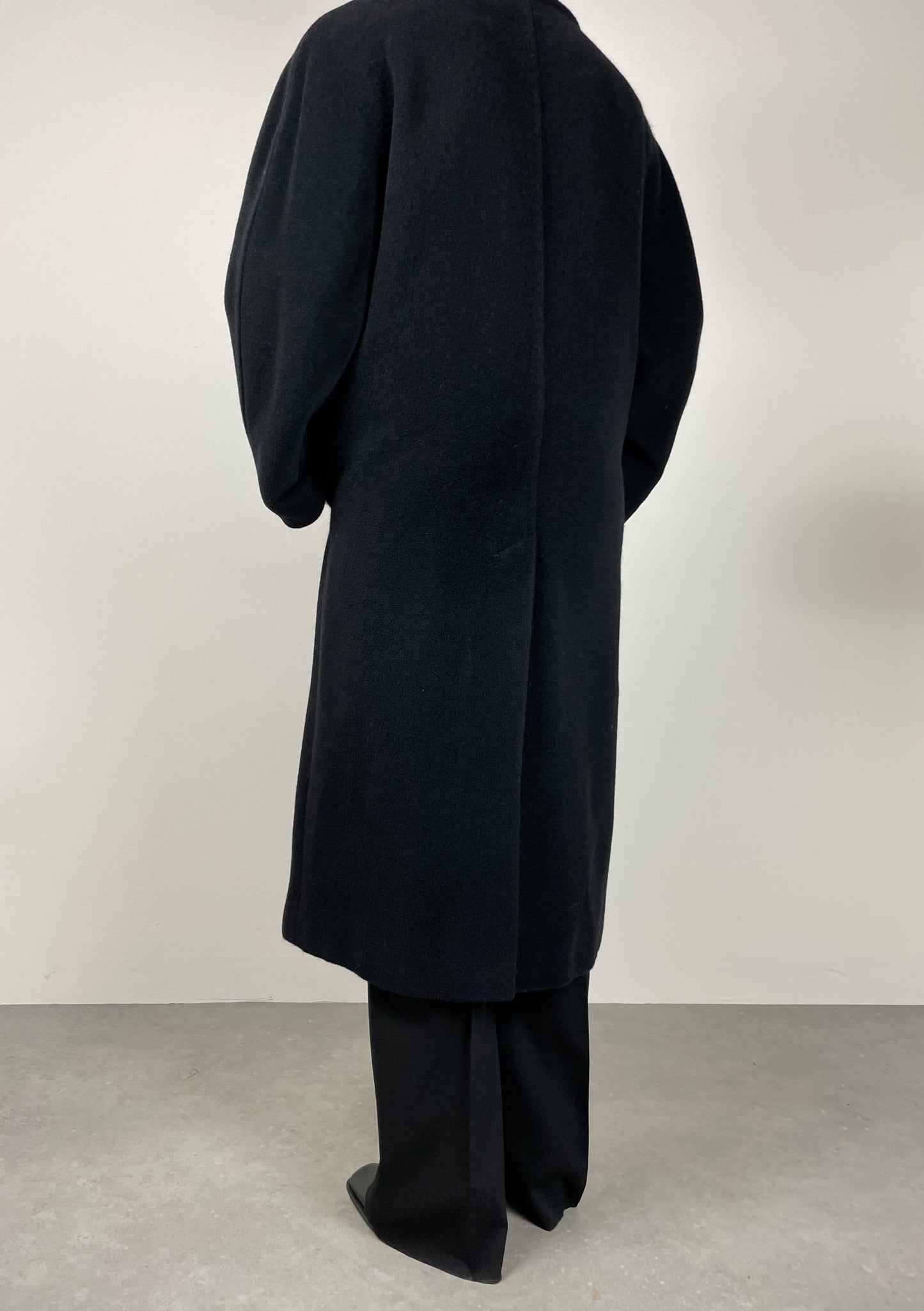 Black wool coat