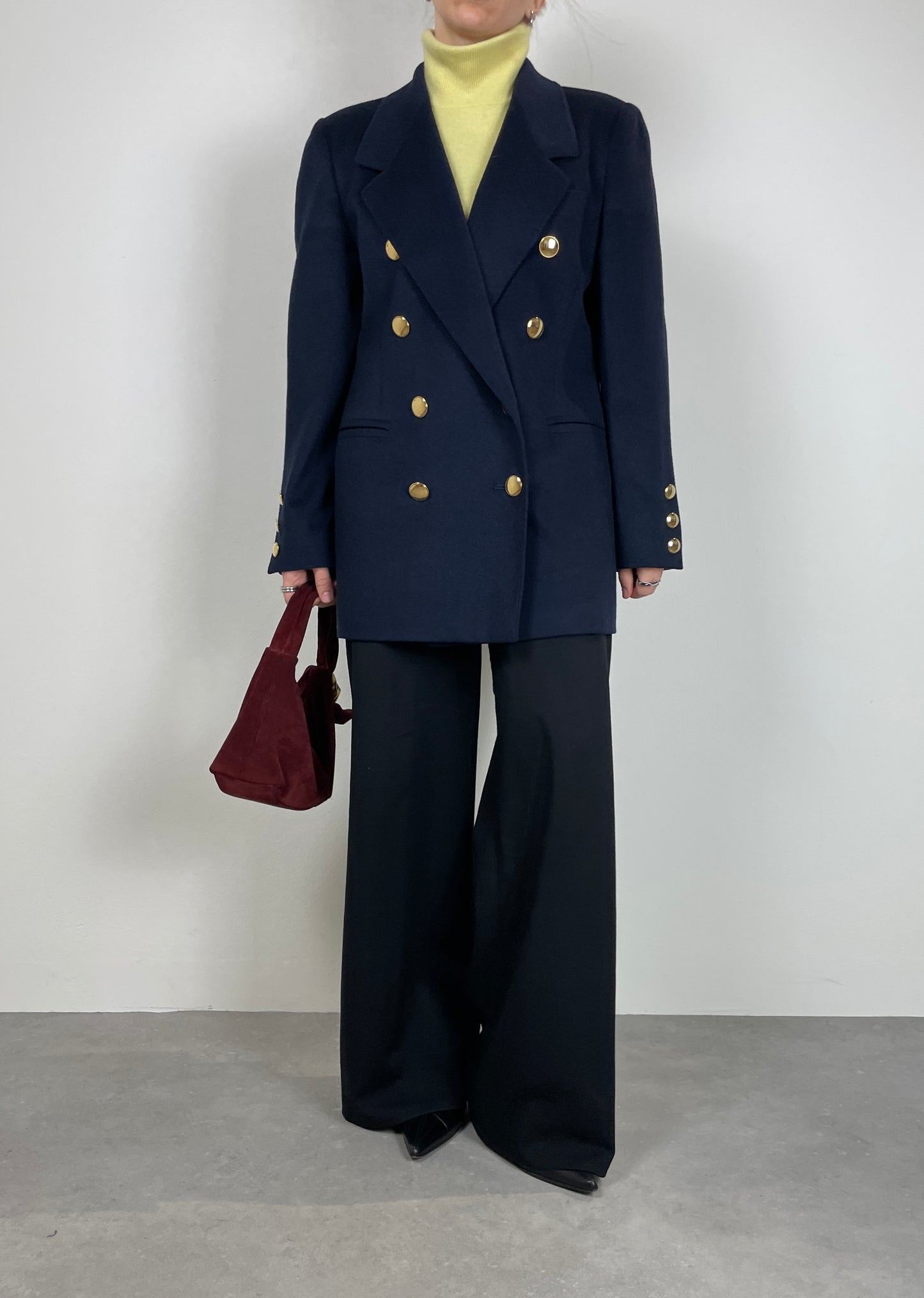 100% cashmere blue blazer