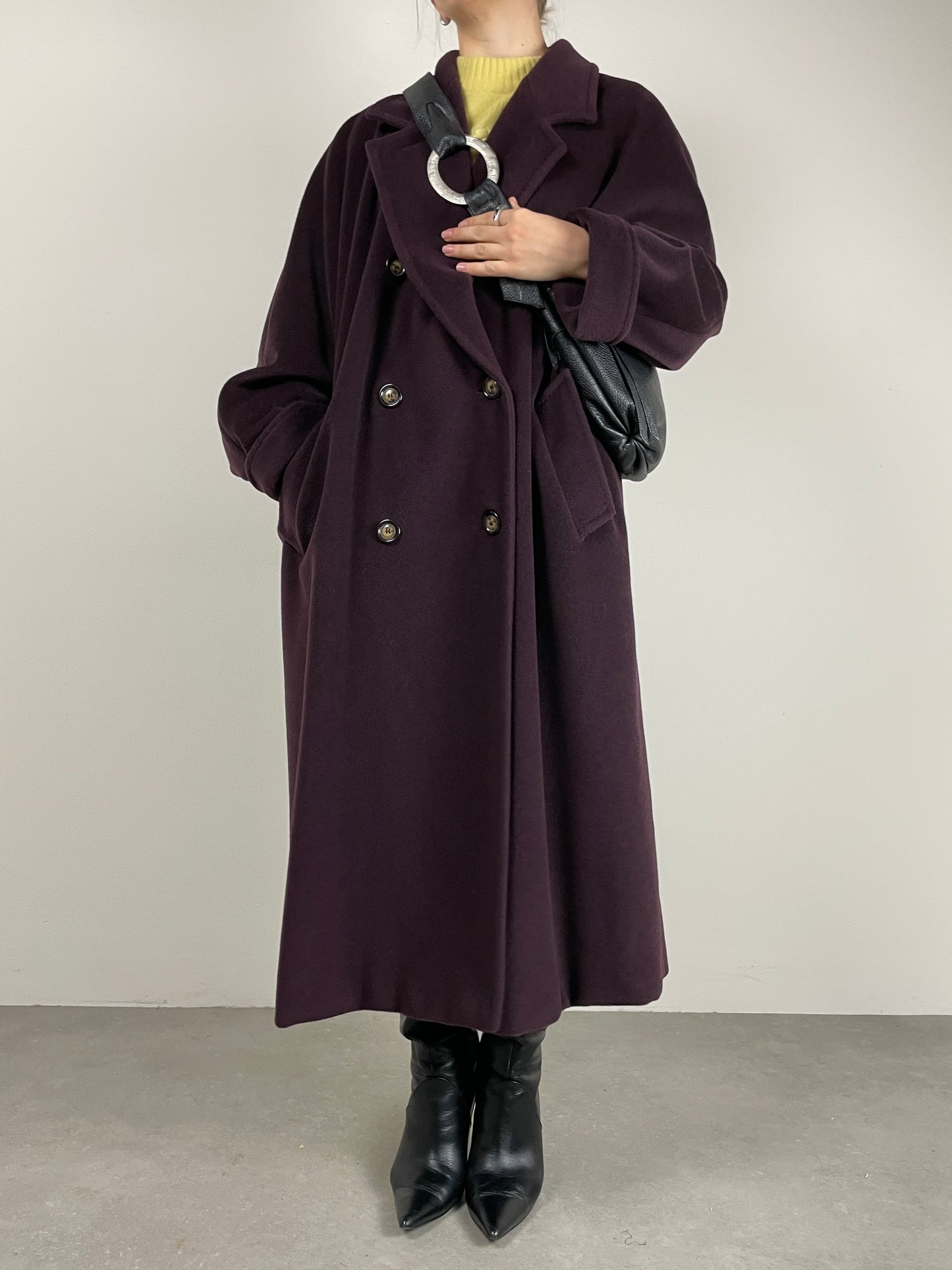 Marina Rinaldi cappotto in lana e cashmere