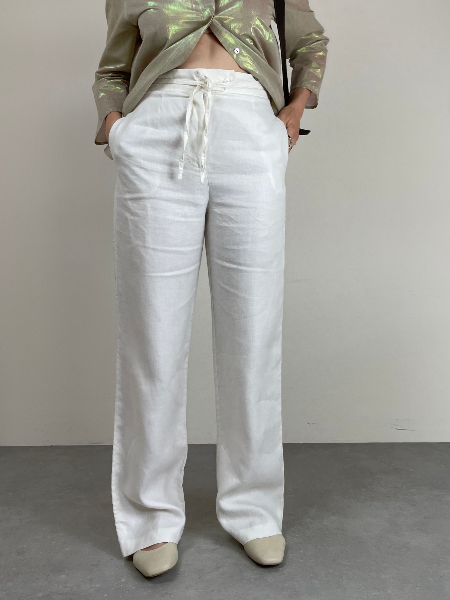 Pantalone Max Mara in puro lino