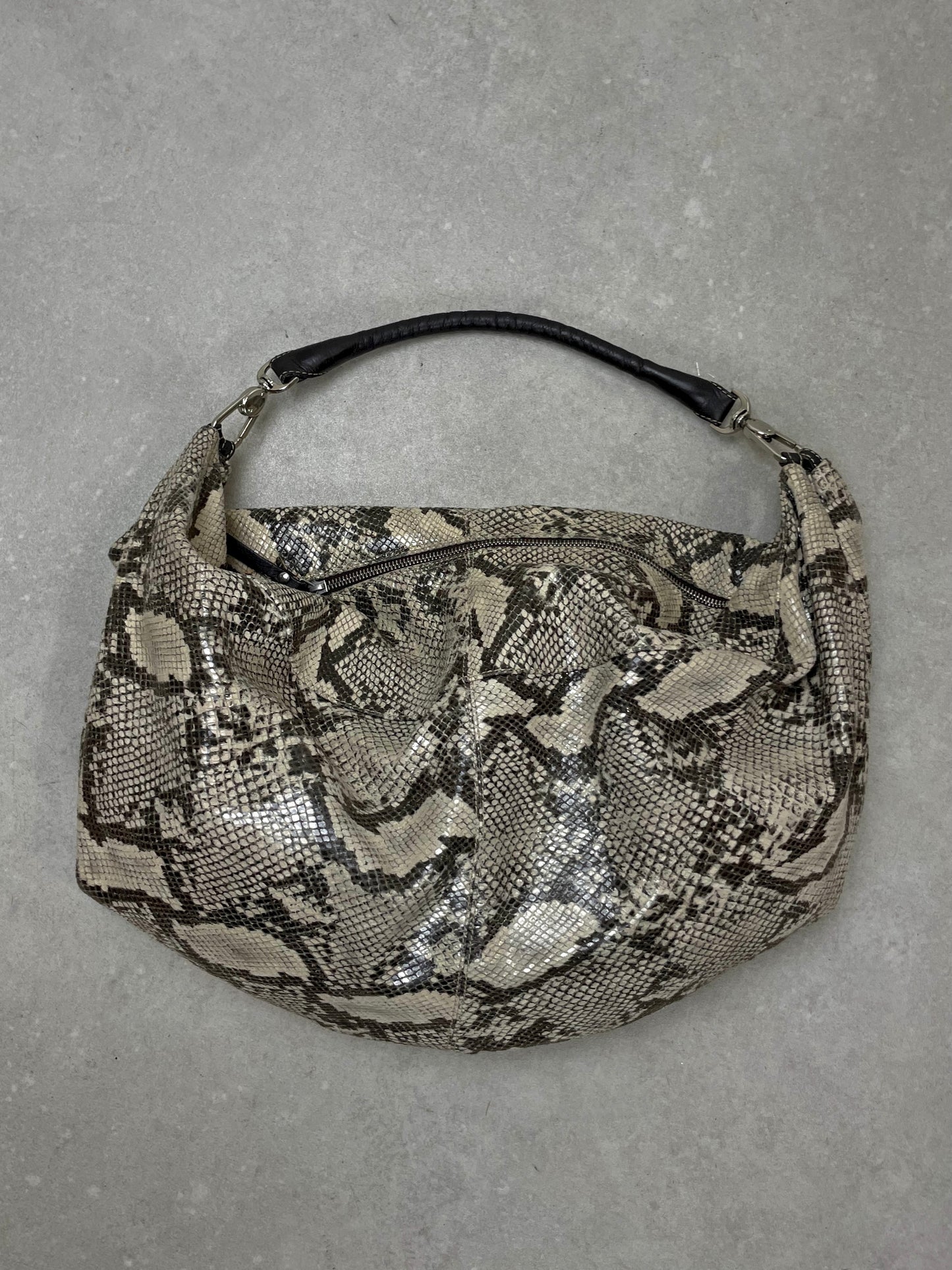 Borsa in vera pelle pitonata