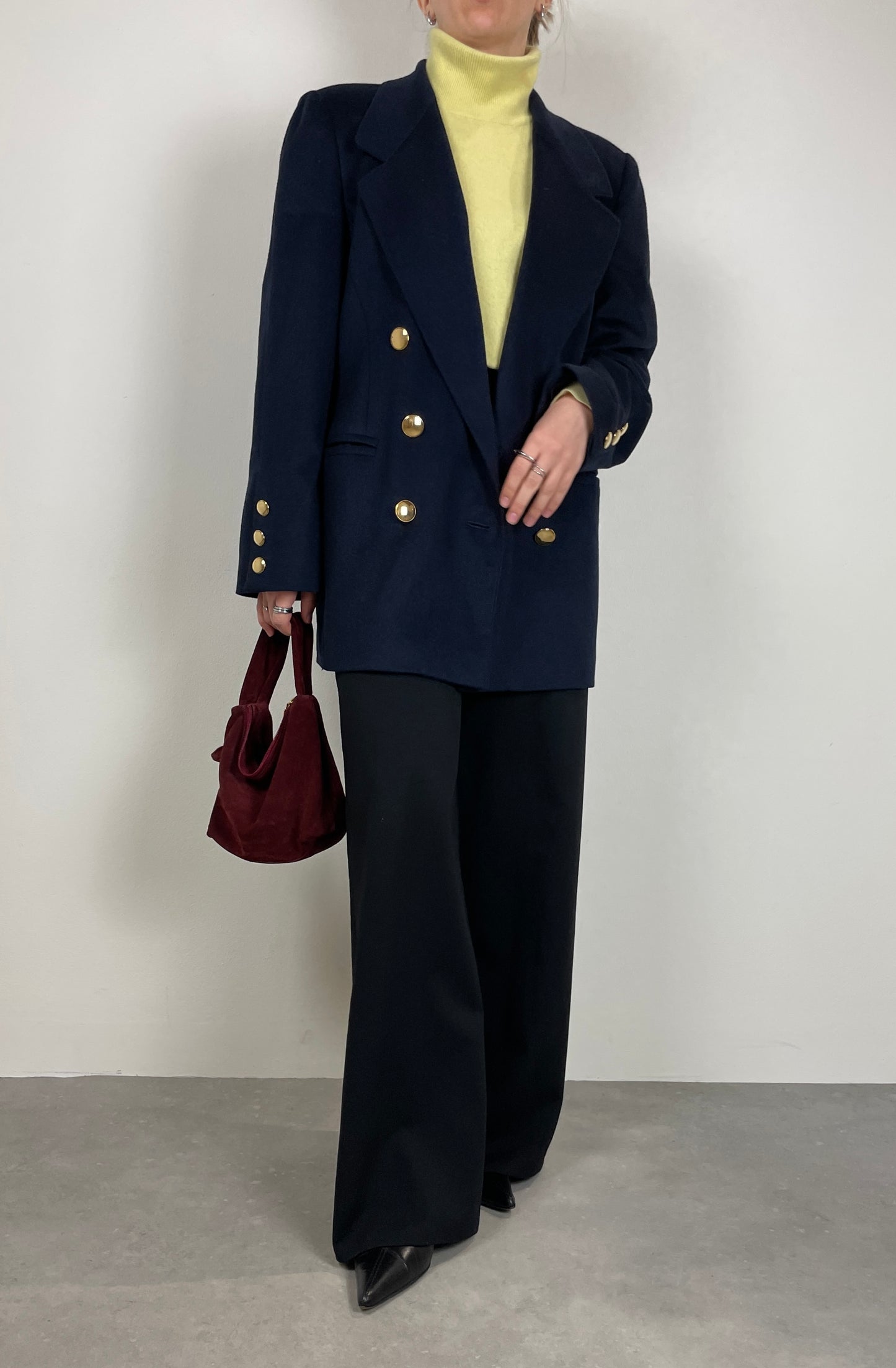 100% cashmere blue blazer