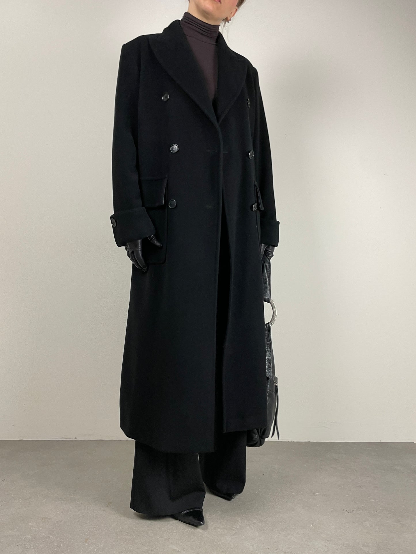 Cappotto vintage Made in Italy nero