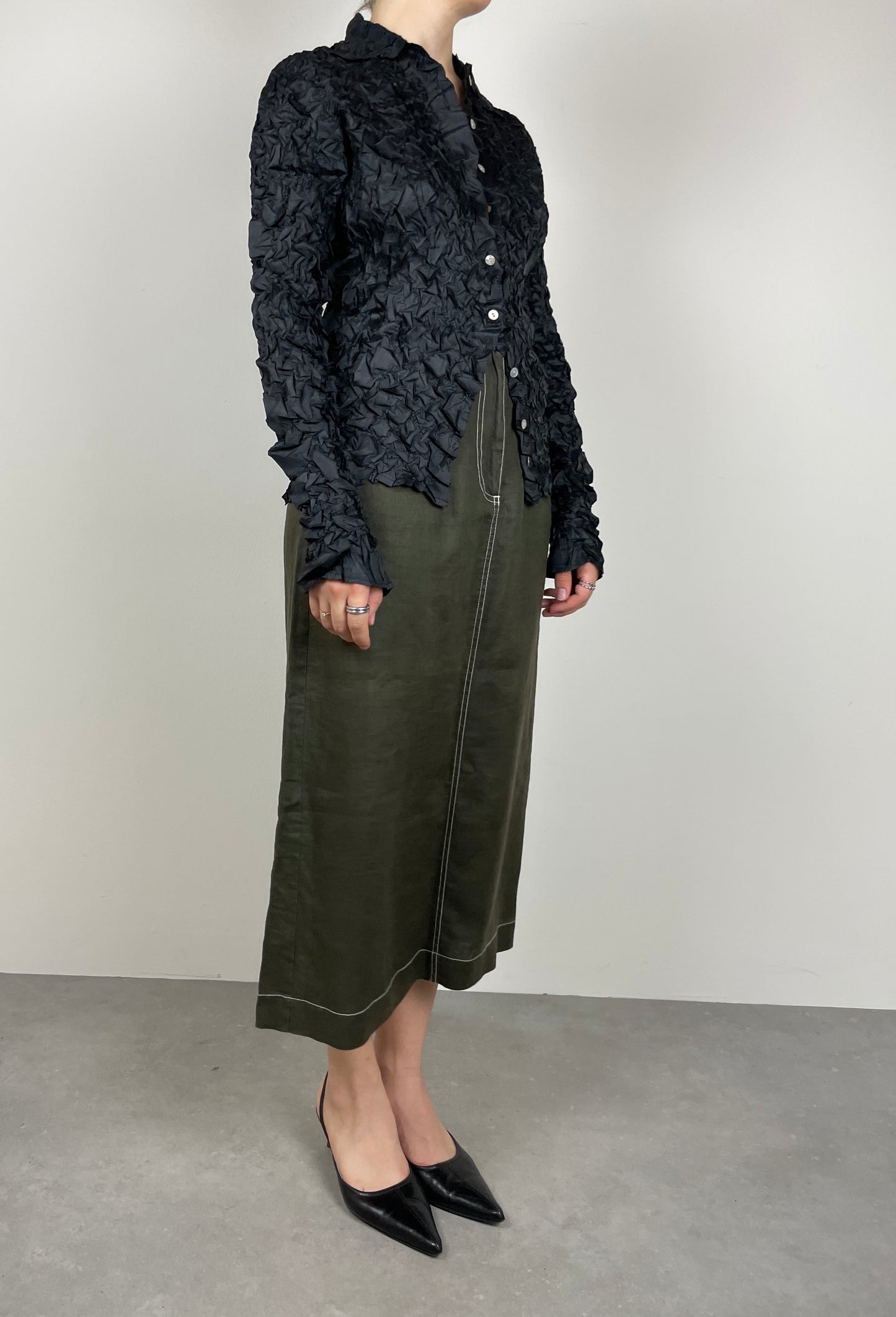 Crinkle handmade shirt
