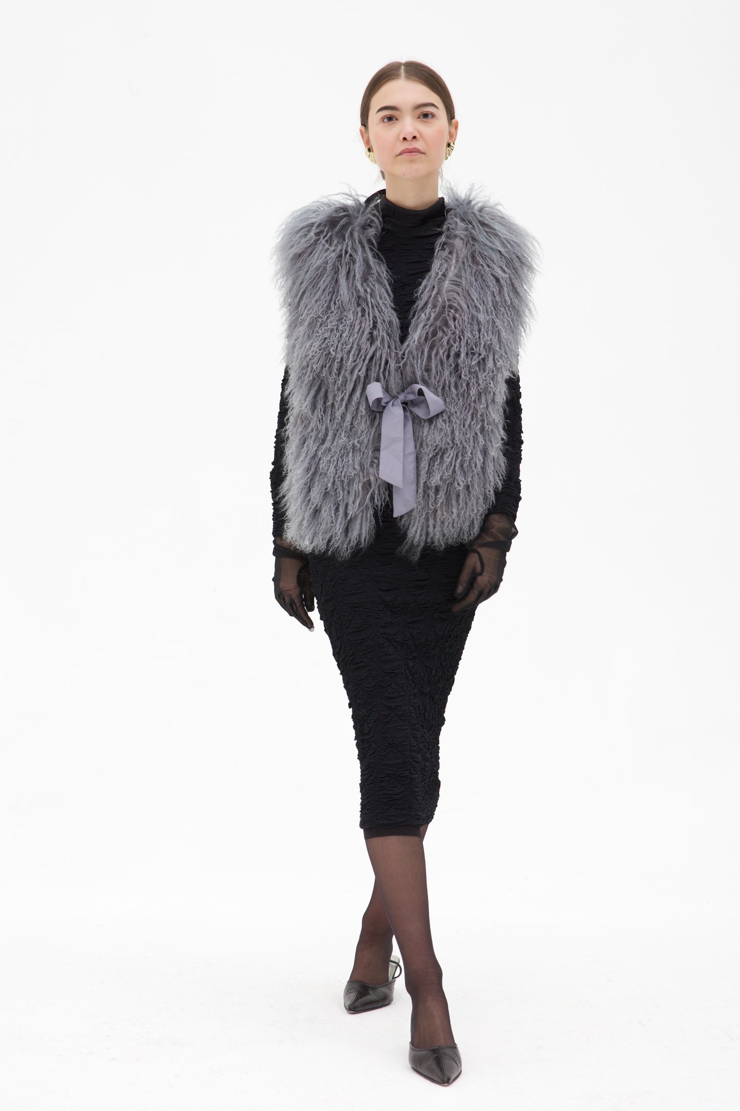 Gilet in vera pelliccia Mongolia