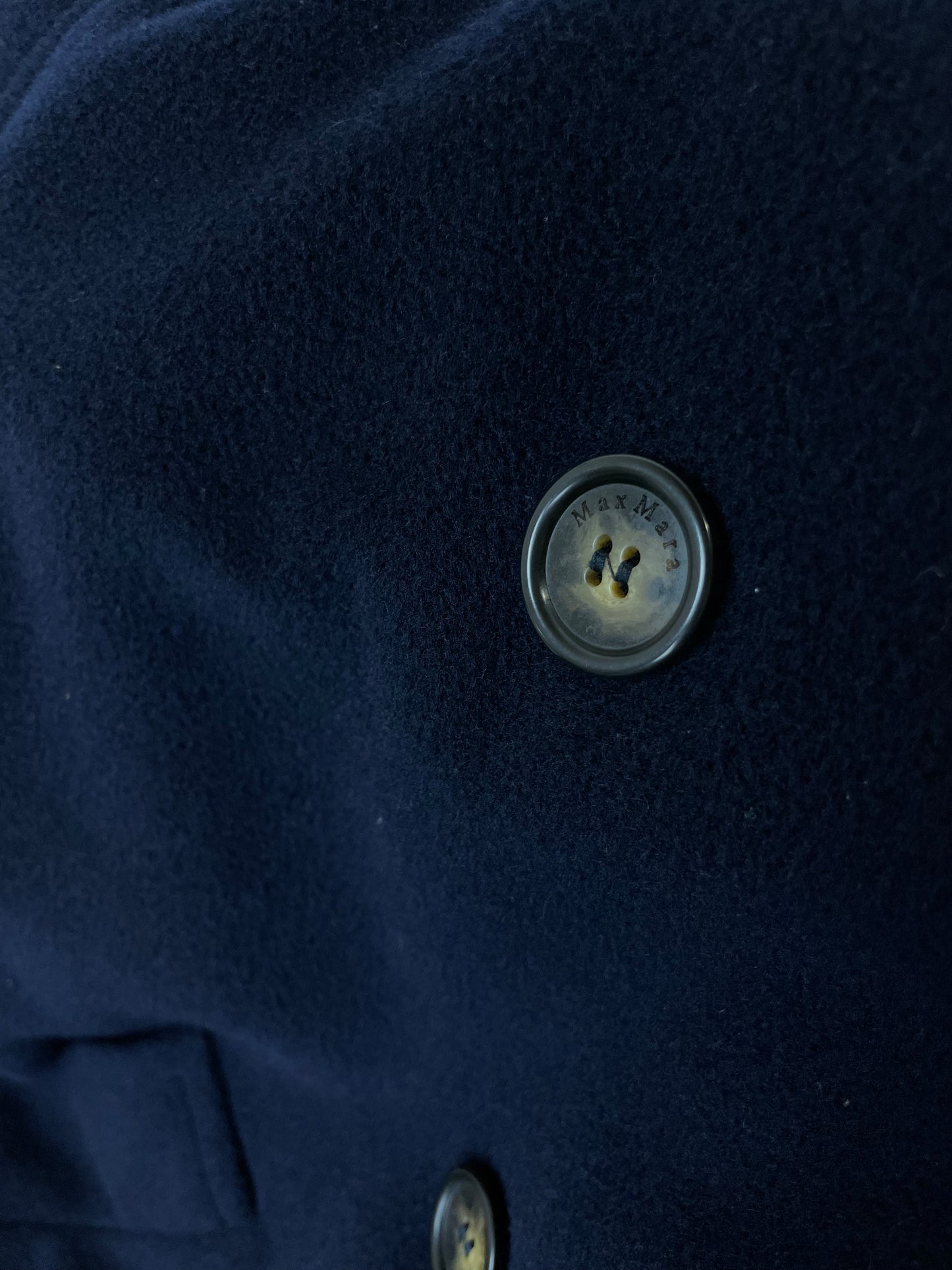 Max Mara blue wool e coat