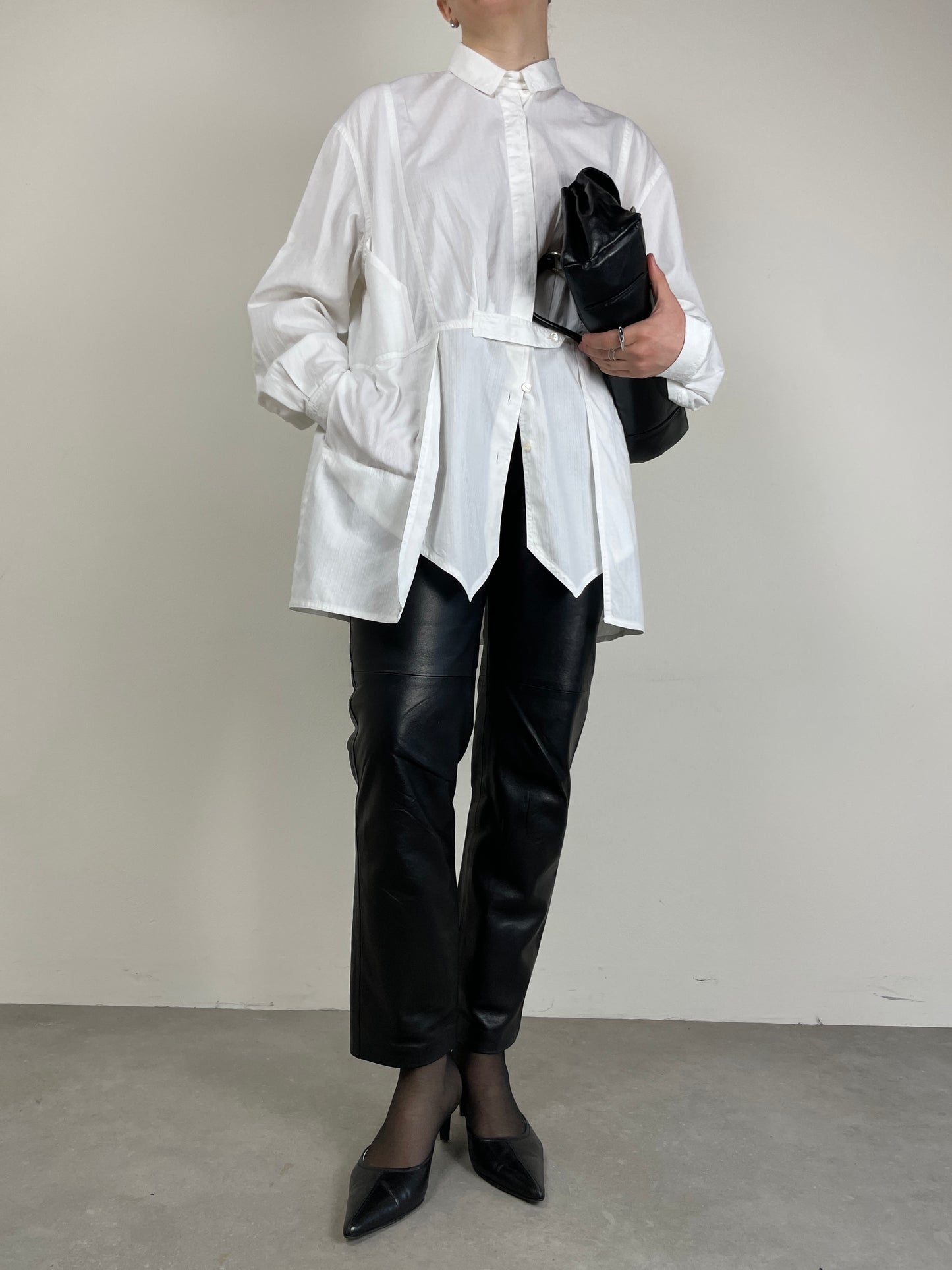 Pantalone in vera pelle