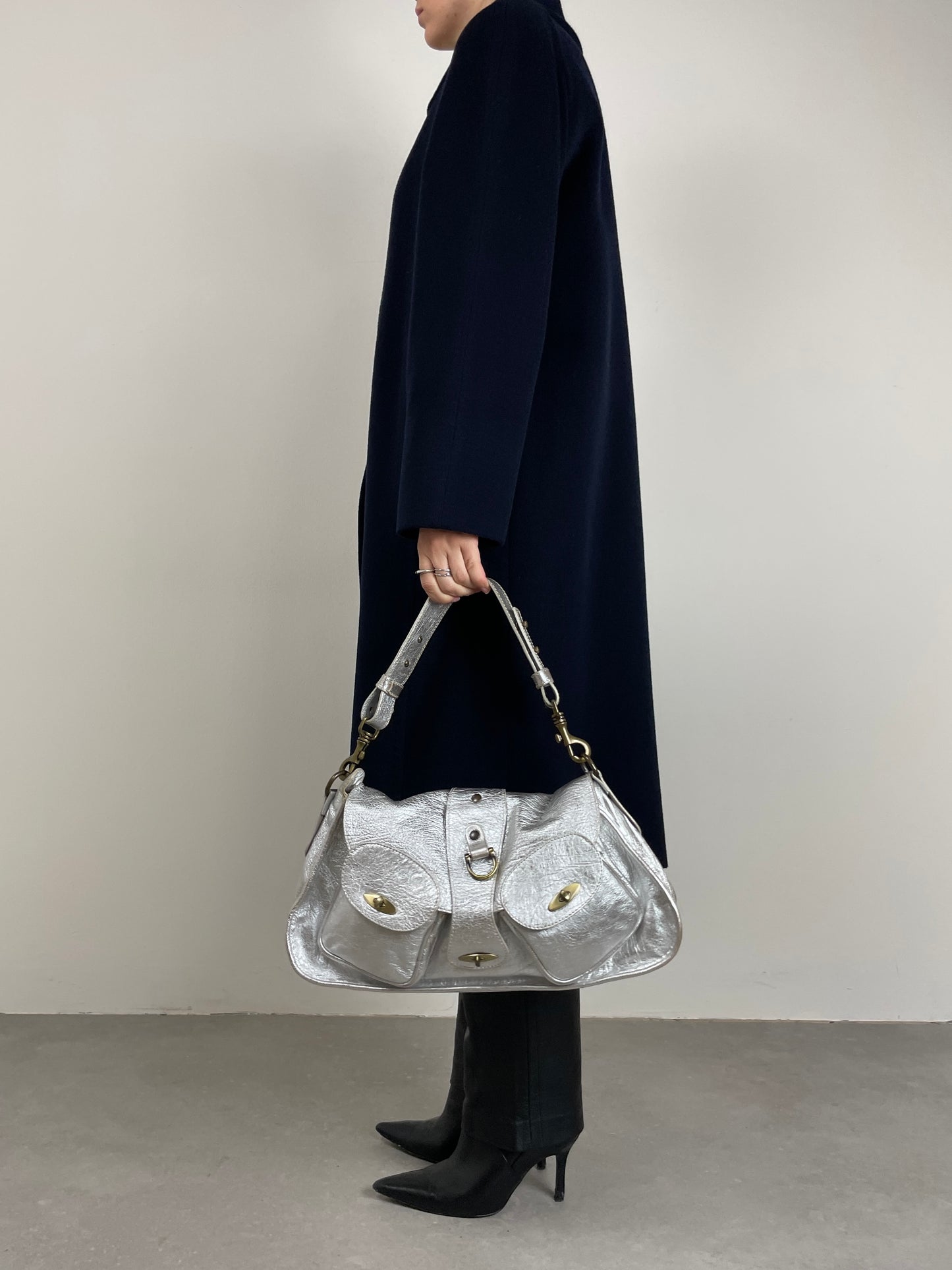 Cappotto Cinzia Rocca in pura lana vergine blu