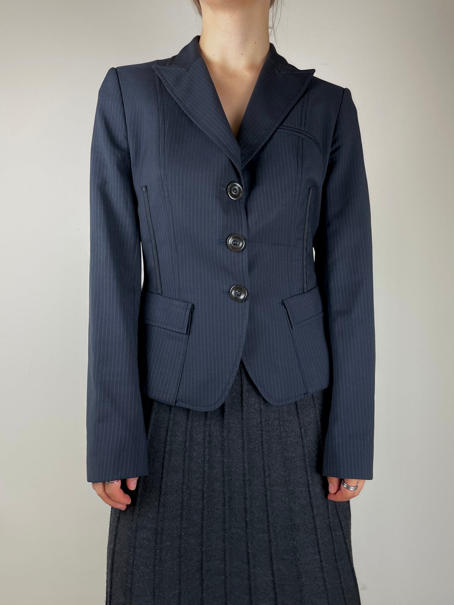 Structured wool blazer